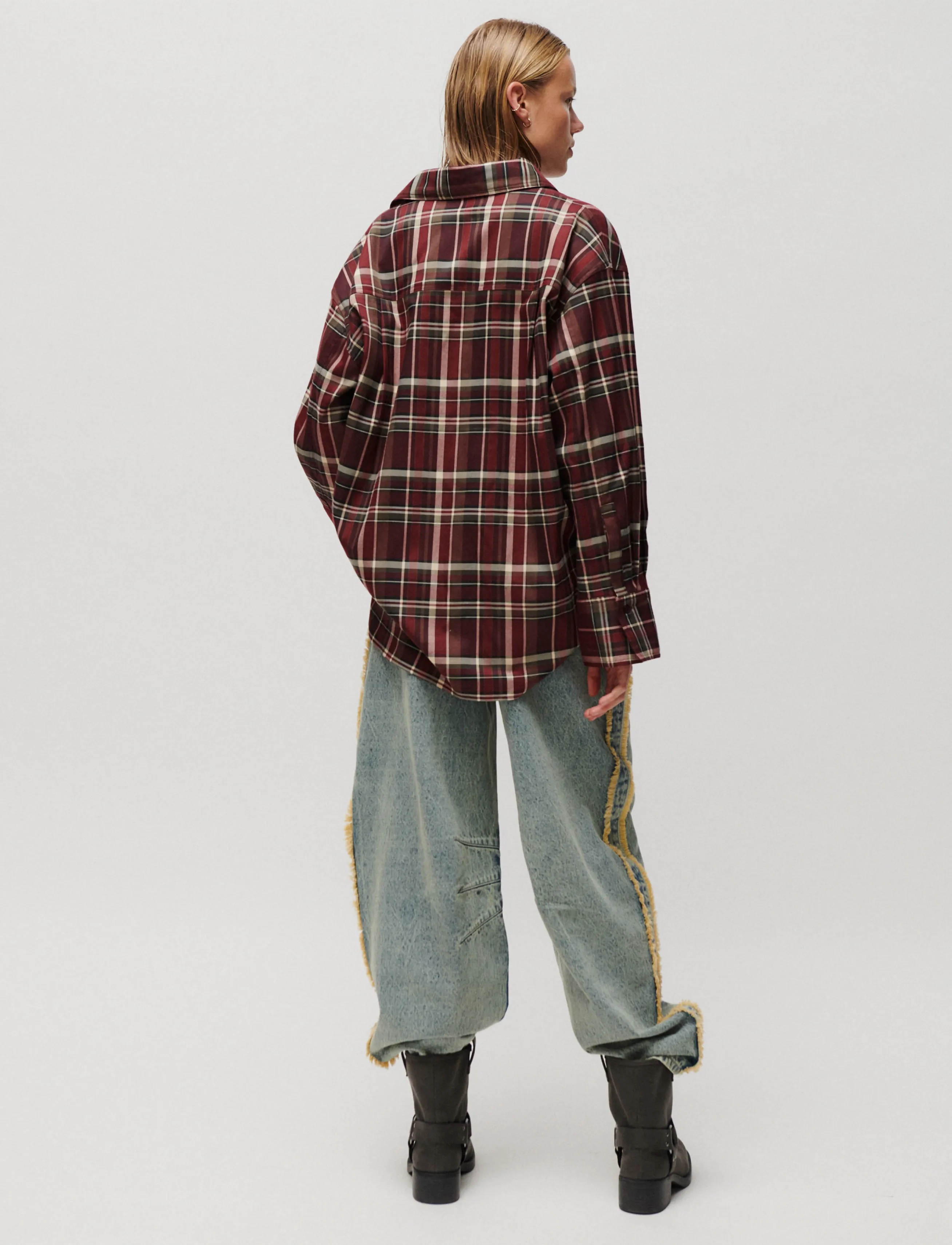 2NDDAY - 2ND Manny - Classic flannel - langærmede skjorter - pomegranate - 4