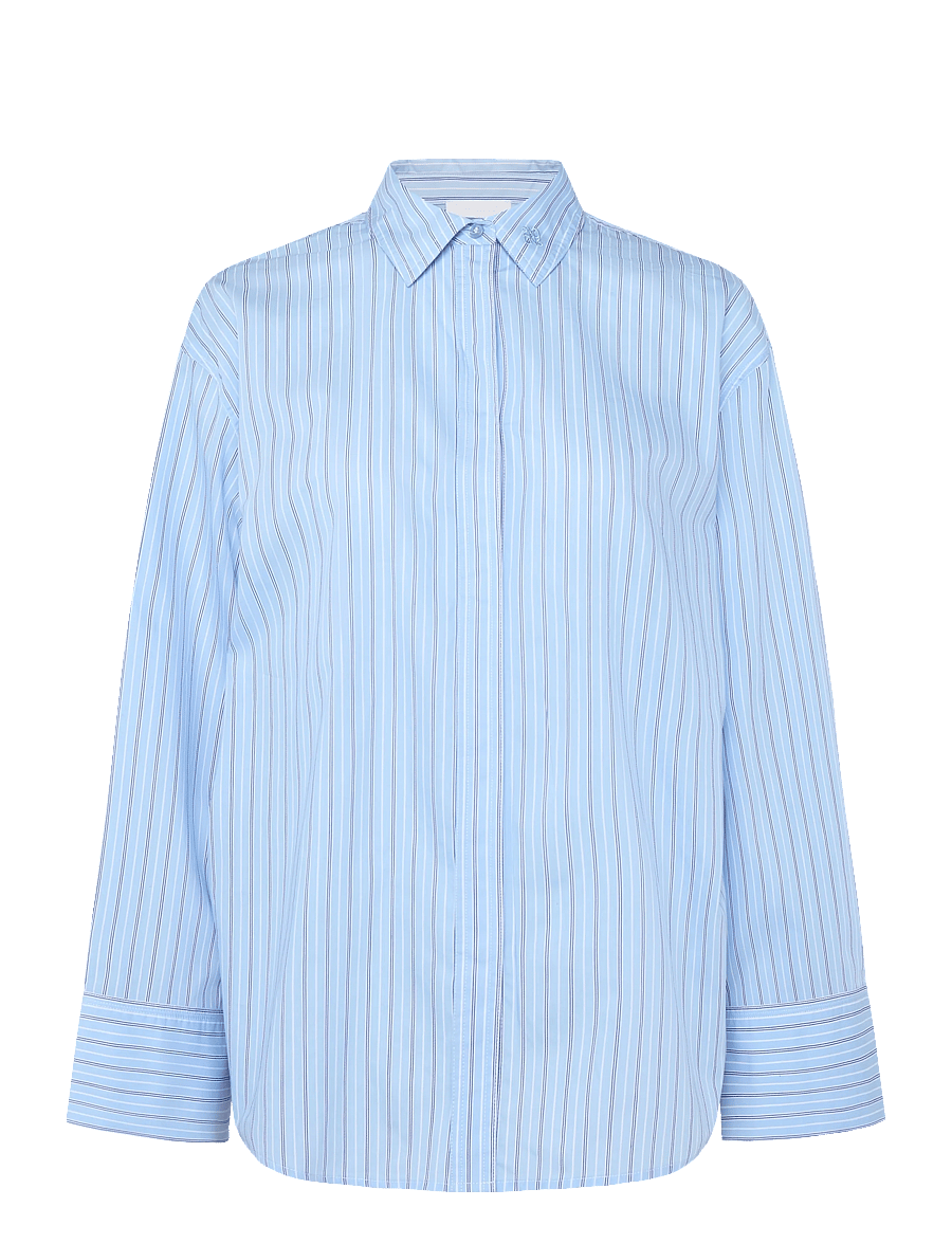 2NDDAY - 2ND Renta - Fall Shirting - långärmade skjortor - cash blue stripe - 0