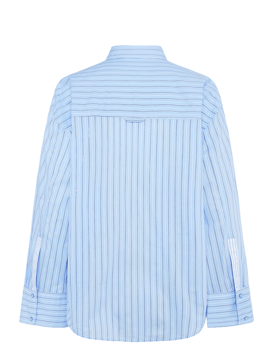 2NDDAY - 2ND Renta - Fall Shirting - långärmade skjortor - cash blue stripe - 1