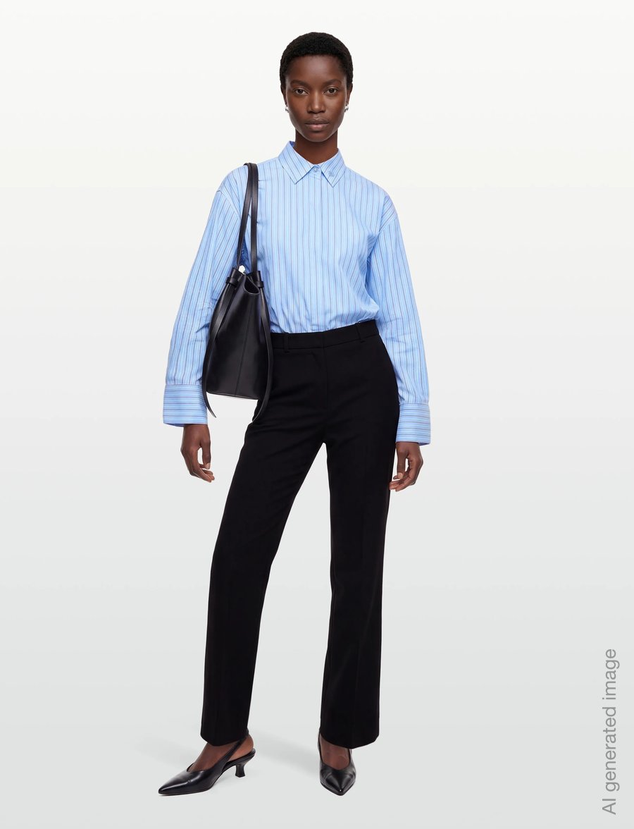 2NDDAY - 2ND Renta - Fall Shirting - langärmlige hemden - cash blue stripe - 0