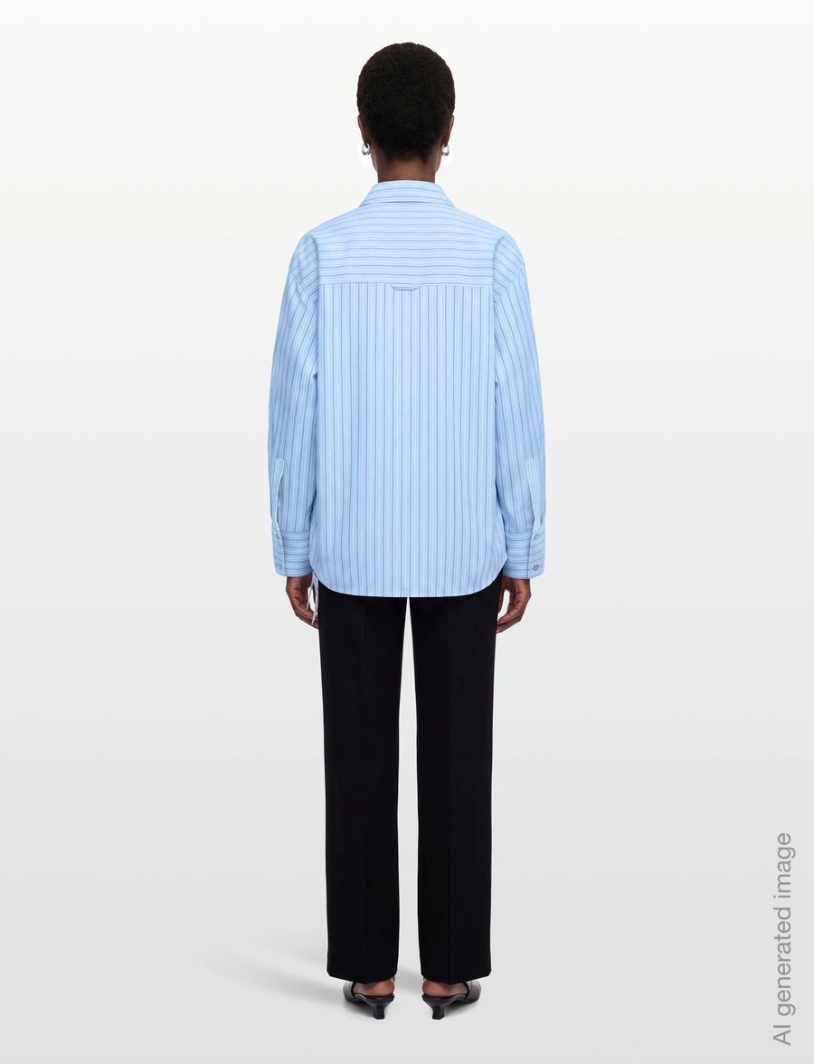 2NDDAY - 2ND Renta - Fall Shirting - langärmlige hemden - cash blue stripe - 4