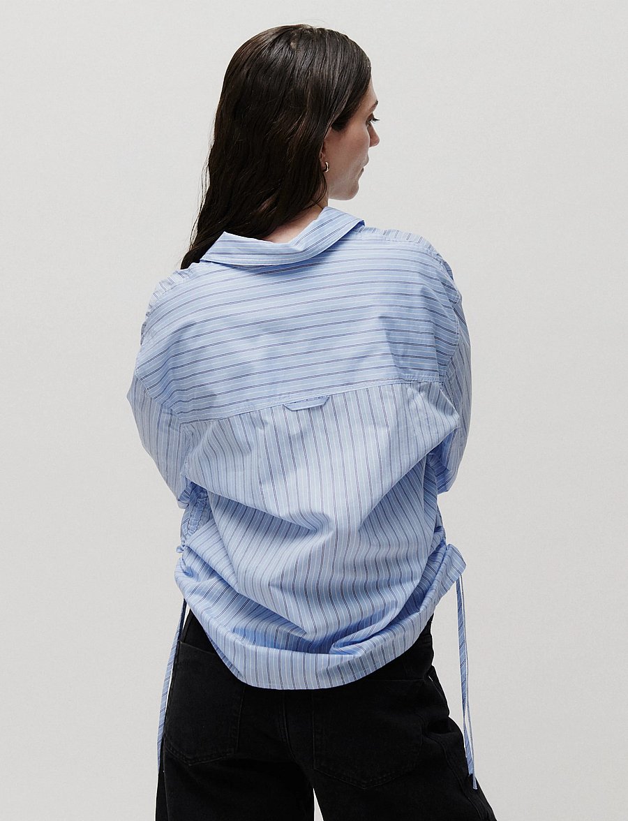 2NDDAY - 2ND Renta - Fall Shirting - långärmade skjortor - cash blue stripe - 4