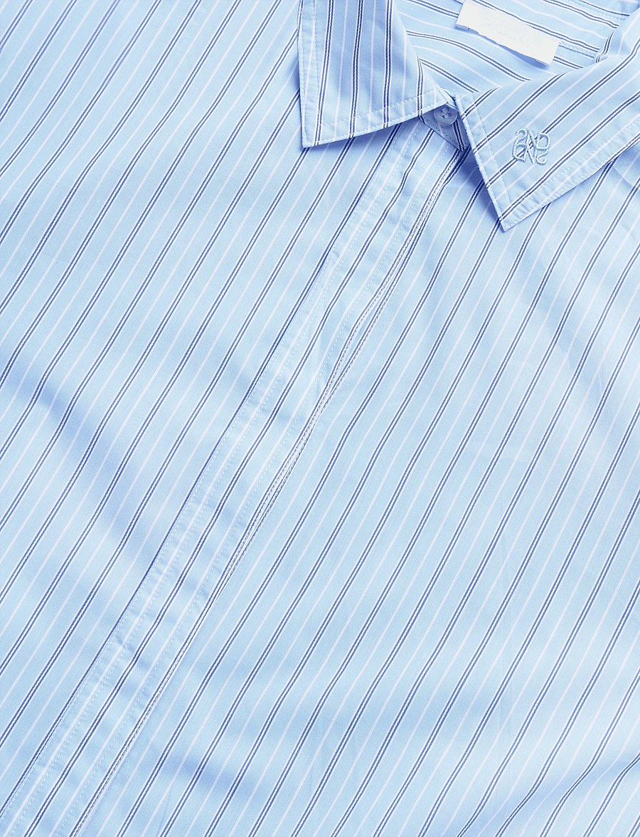 2NDDAY - 2ND Renta - Fall Shirting - långärmade skjortor - cash blue stripe - 2