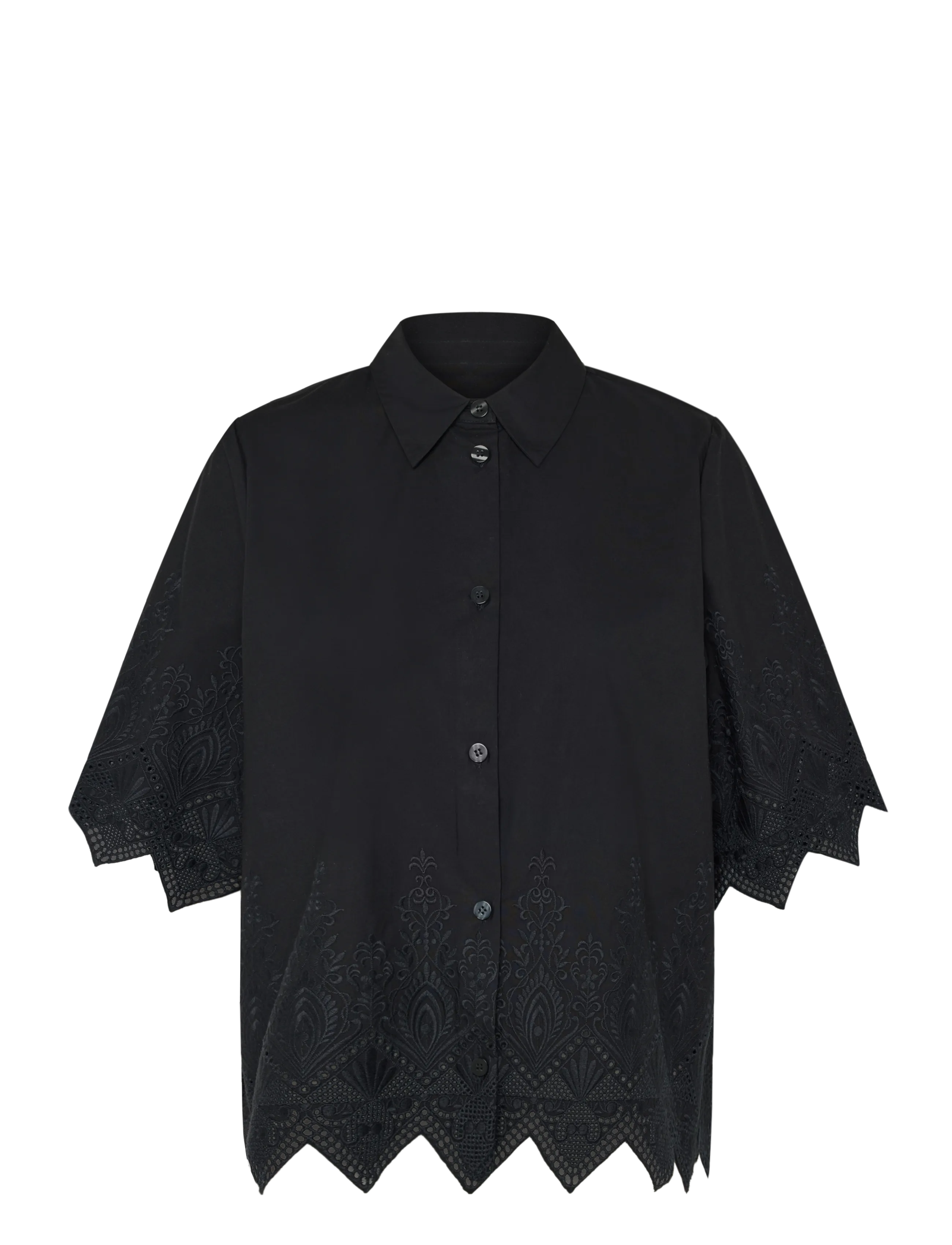 2NDDAY 2Nd Xioma - Dreamy Poplin Schwarz - 36 - Damen