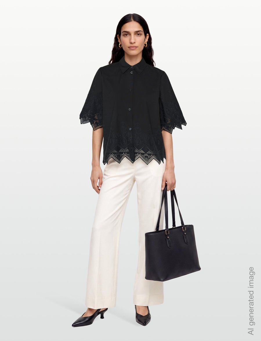 2NDDAY - 2ND Xioma - Dreamy Poplin - lühikeste varrukatega särgid - black - 0