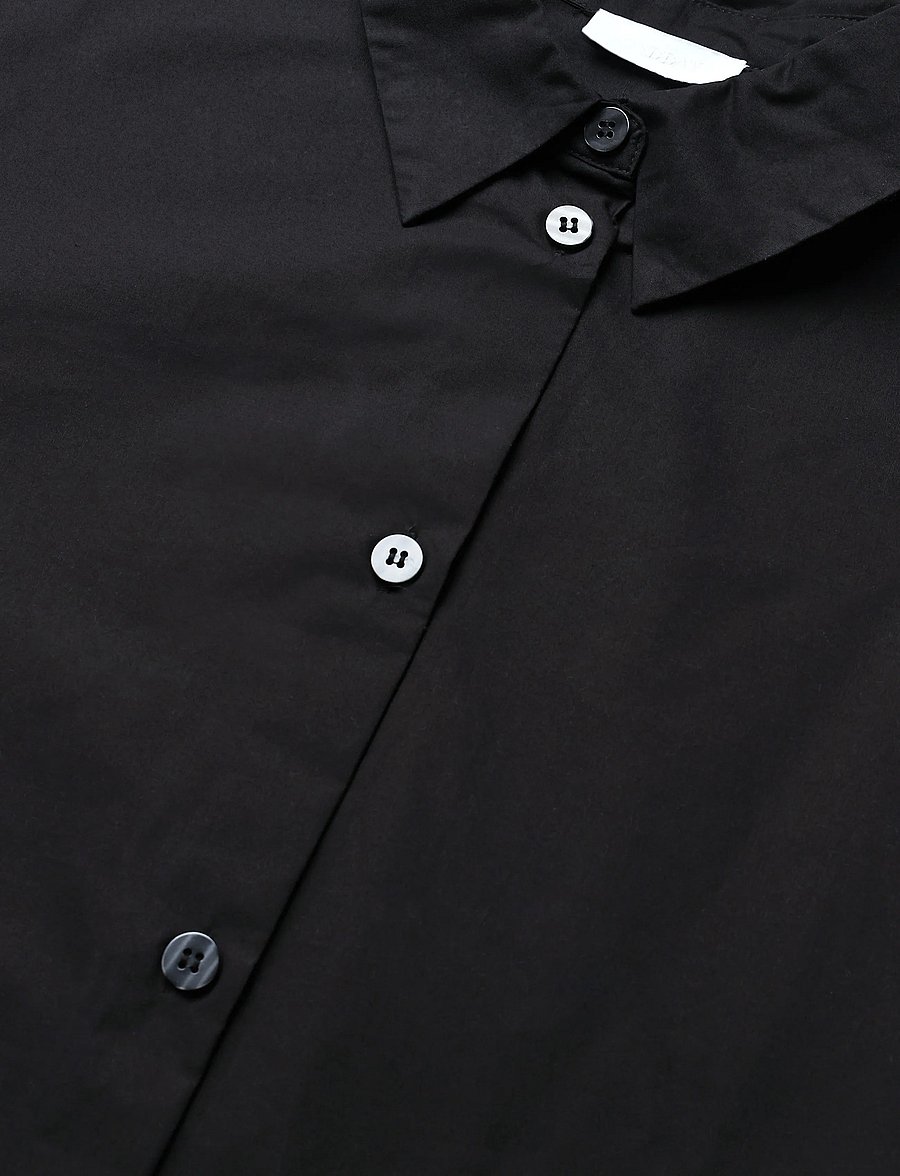 2NDDAY - 2ND Xioma - Dreamy Poplin - kortærmede skjorter - black - 2