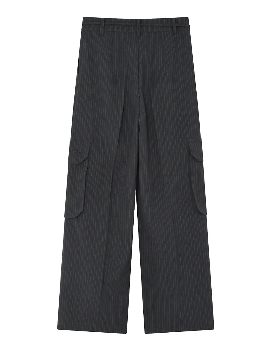 2NDDAY - 2ND Orenia - Yarn Dye Suiting - tailored trousers - phantom - 1