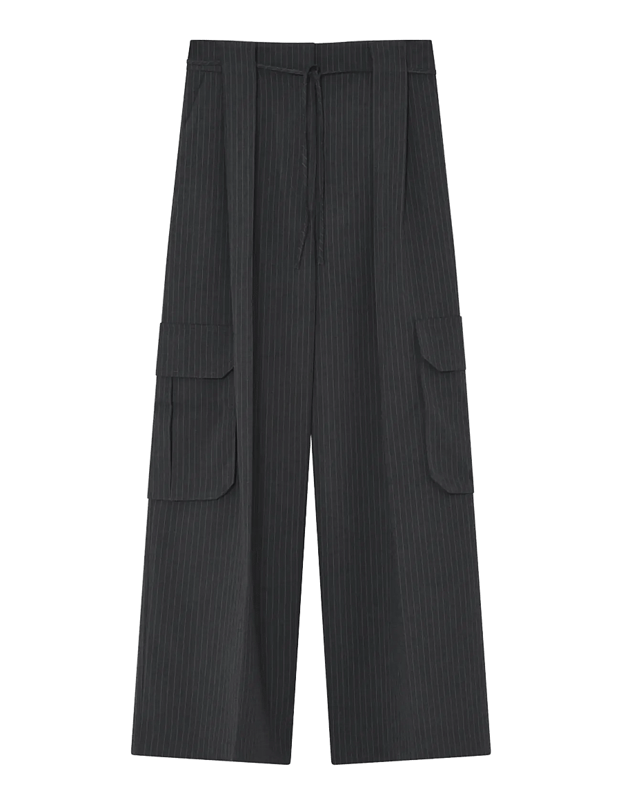 2NDDAY - 2ND Orenia - Yarn Dye Suiting - tailored trousers - phantom - 2
