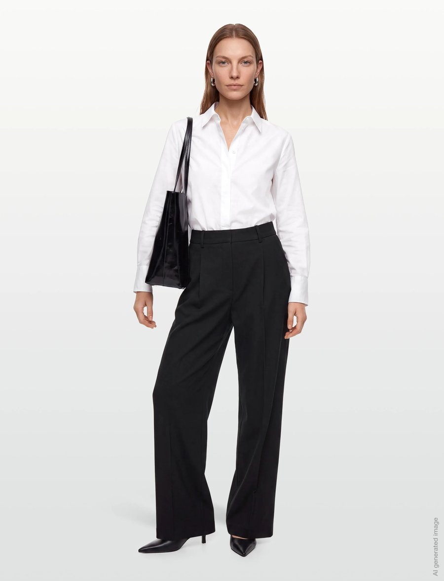 2NDDAY - 2ND Mille - Melange Suiting - anzugshosen - black - 0