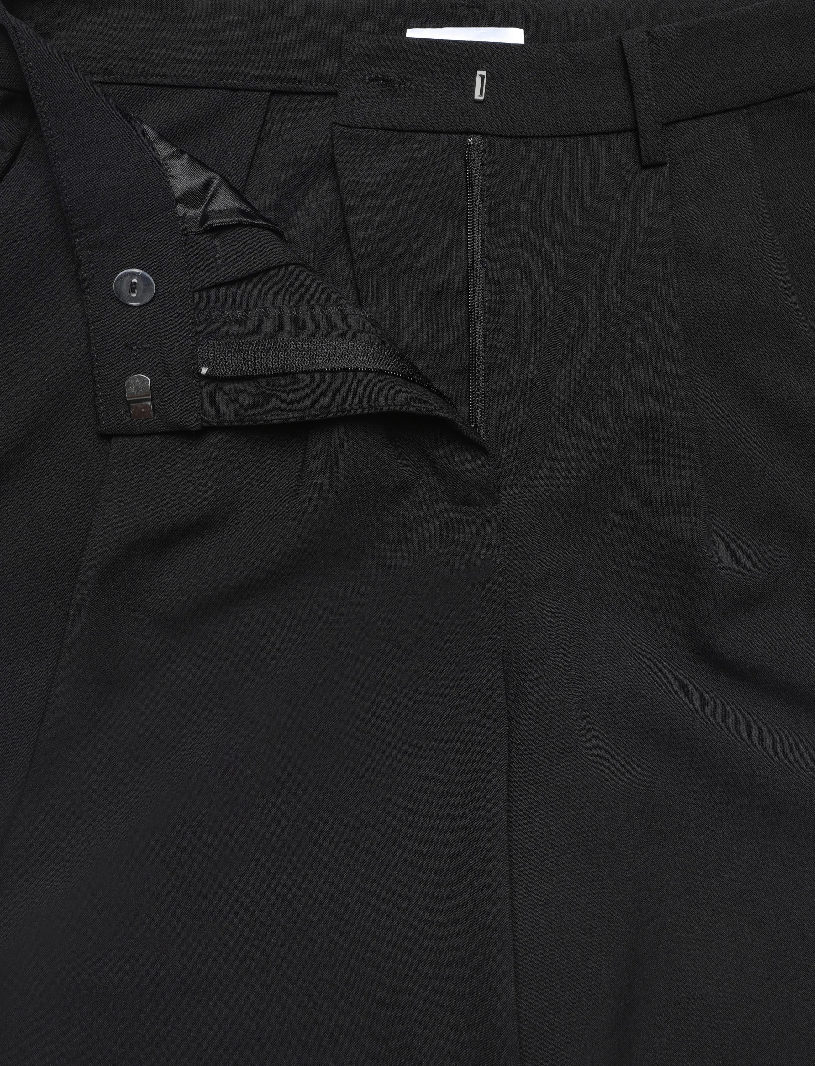 2NDDAY - 2ND Mille - Melange Suiting - kostymbyxor - black - 2