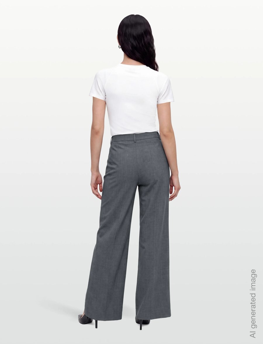 2NDDAY - 2ND Mille - Melange Suiting - tailored trousers - light grey melange - 4