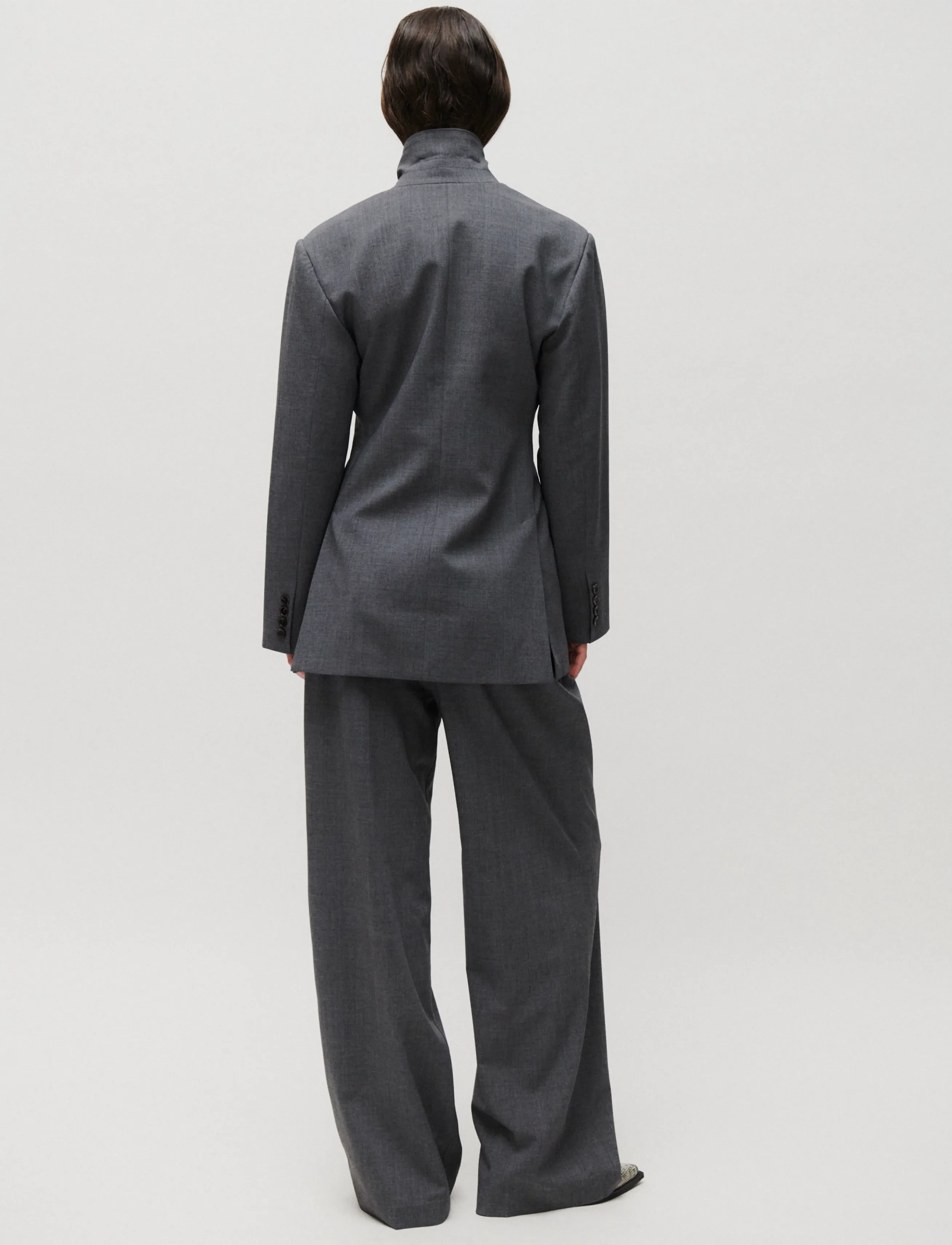 2NDDAY - 2ND Mille - Melange Suiting - anzugshosen - light grey melange - 4