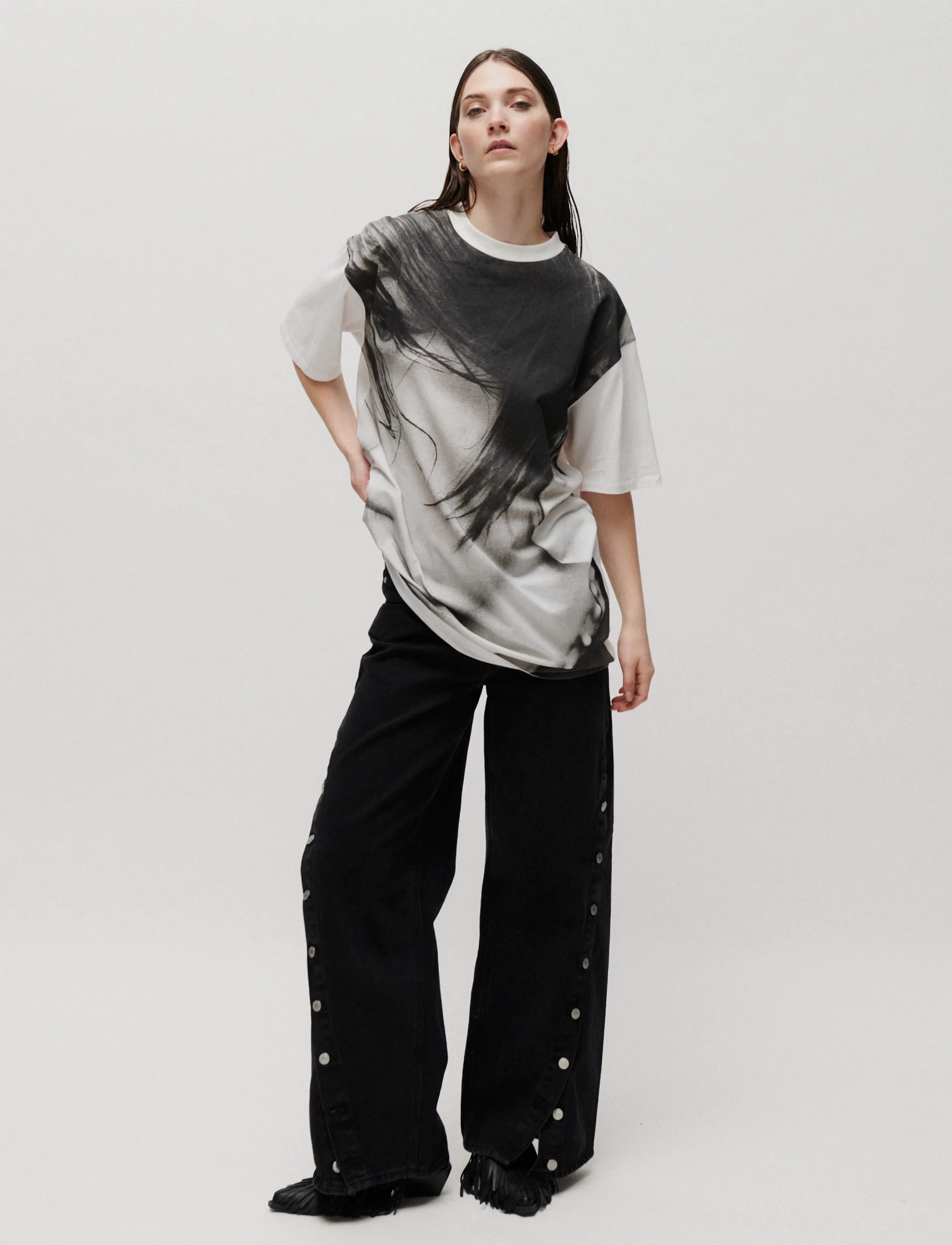 2NDDAY - 2ND Aralis TT - Overwashed Jersey - t-shirts - bright white - 3