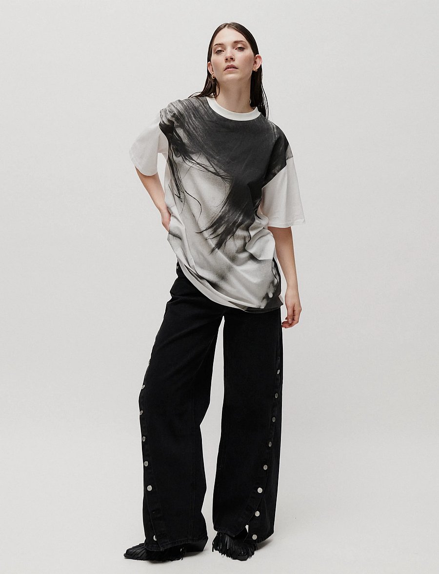 2NDDAY - 2ND Aralis TT - Overwashed Jersey - t-shirts - bright white - 3