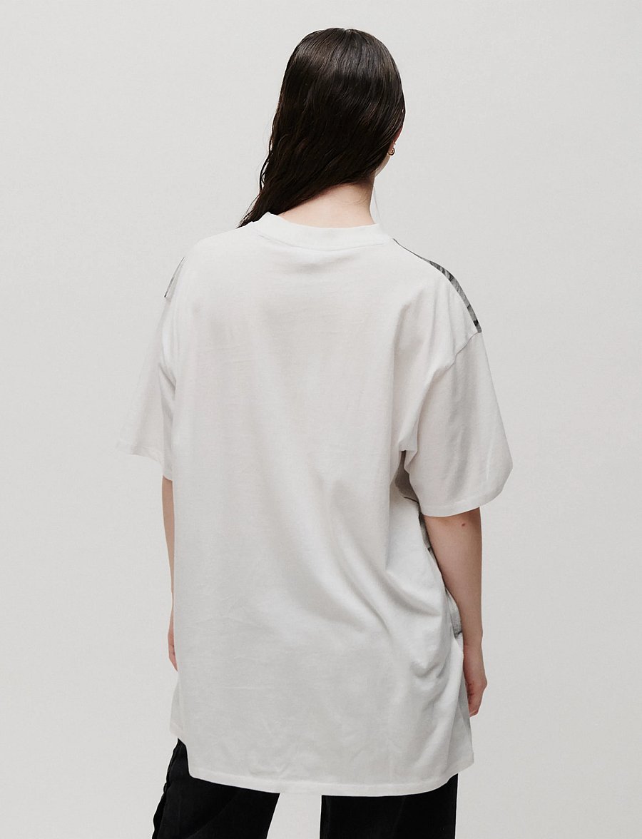 2NDDAY - 2ND Aralis TT - Overwashed Jersey - t-shirts - bright white - 4