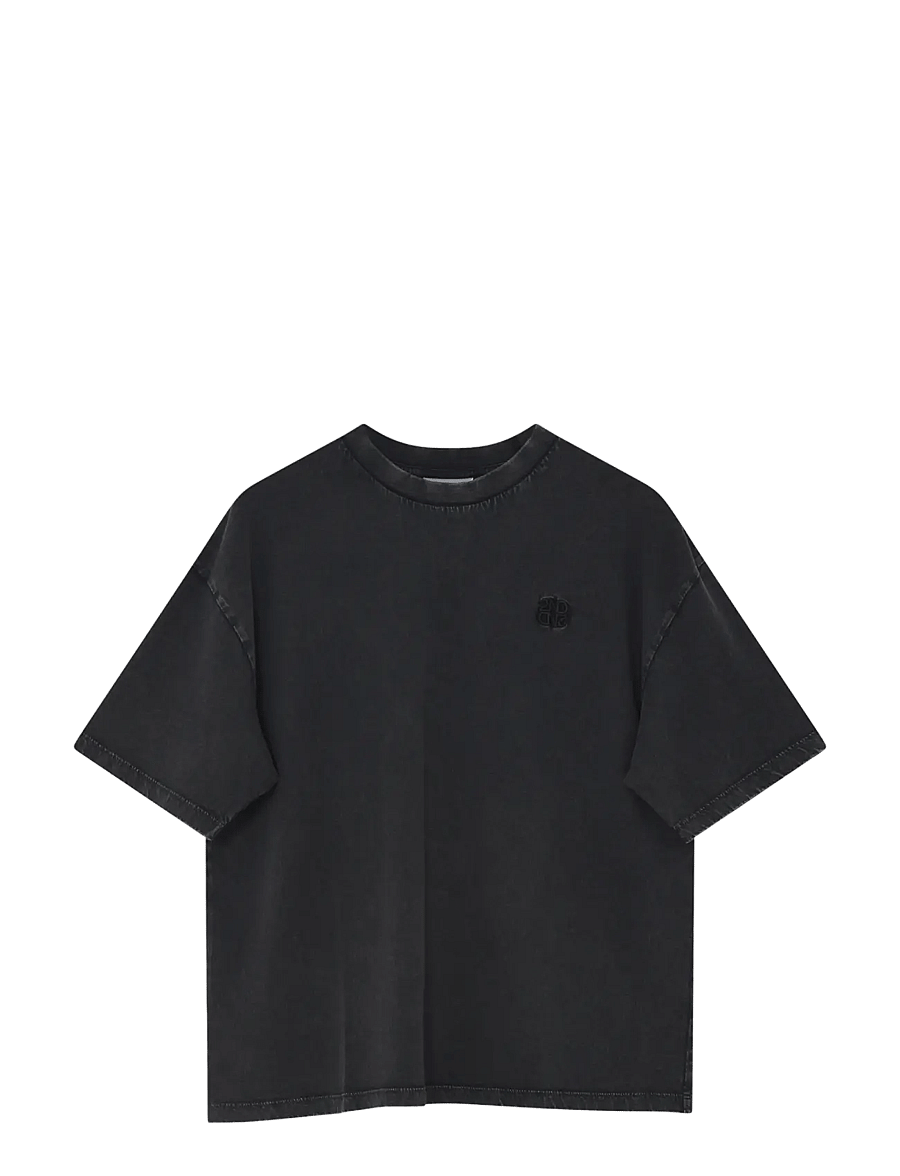 2NDDAY - 2ND Araly TT - Overwashed Jersey - t-shirts - black - 1