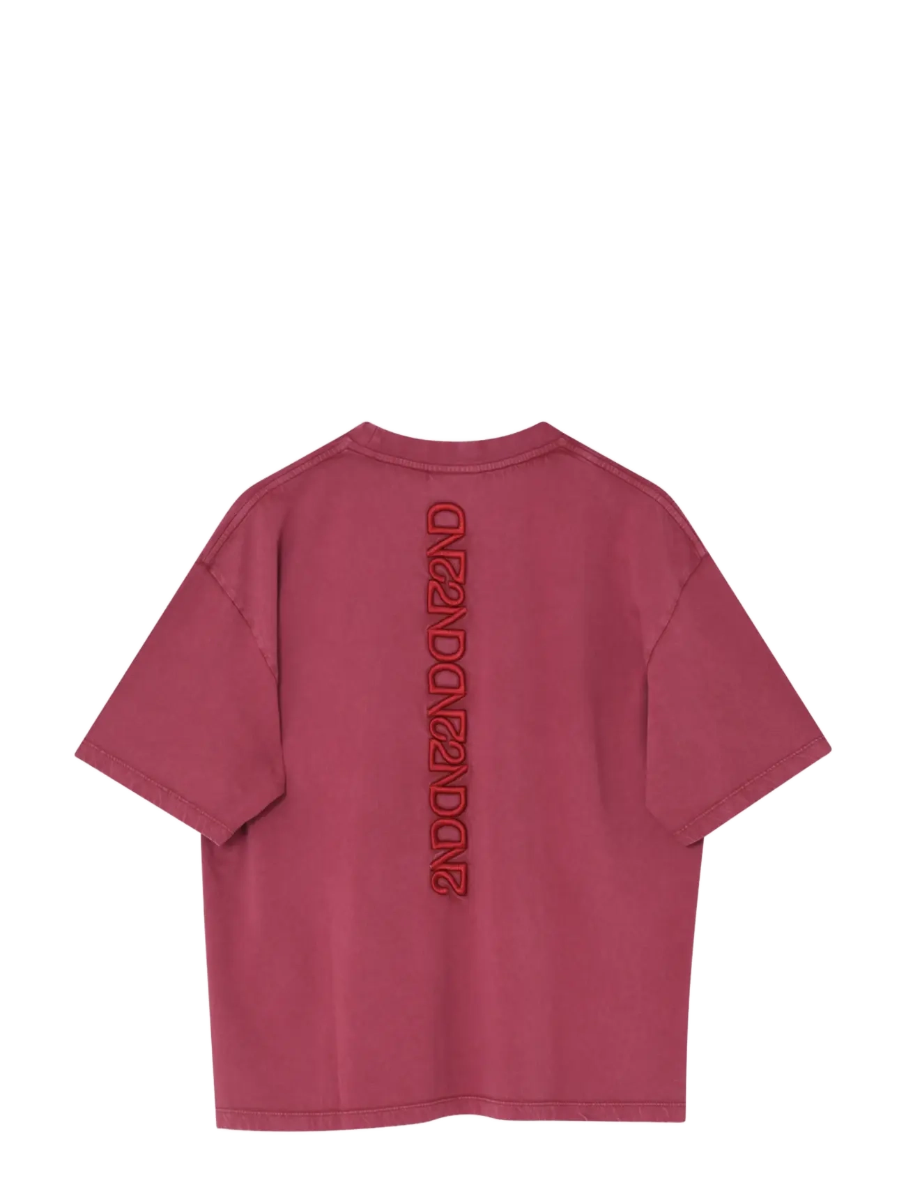 2NDDAY 2ND Araly TT - Overwashed Jersey - 2NDDAY - POMEGRANATE / burgundy
