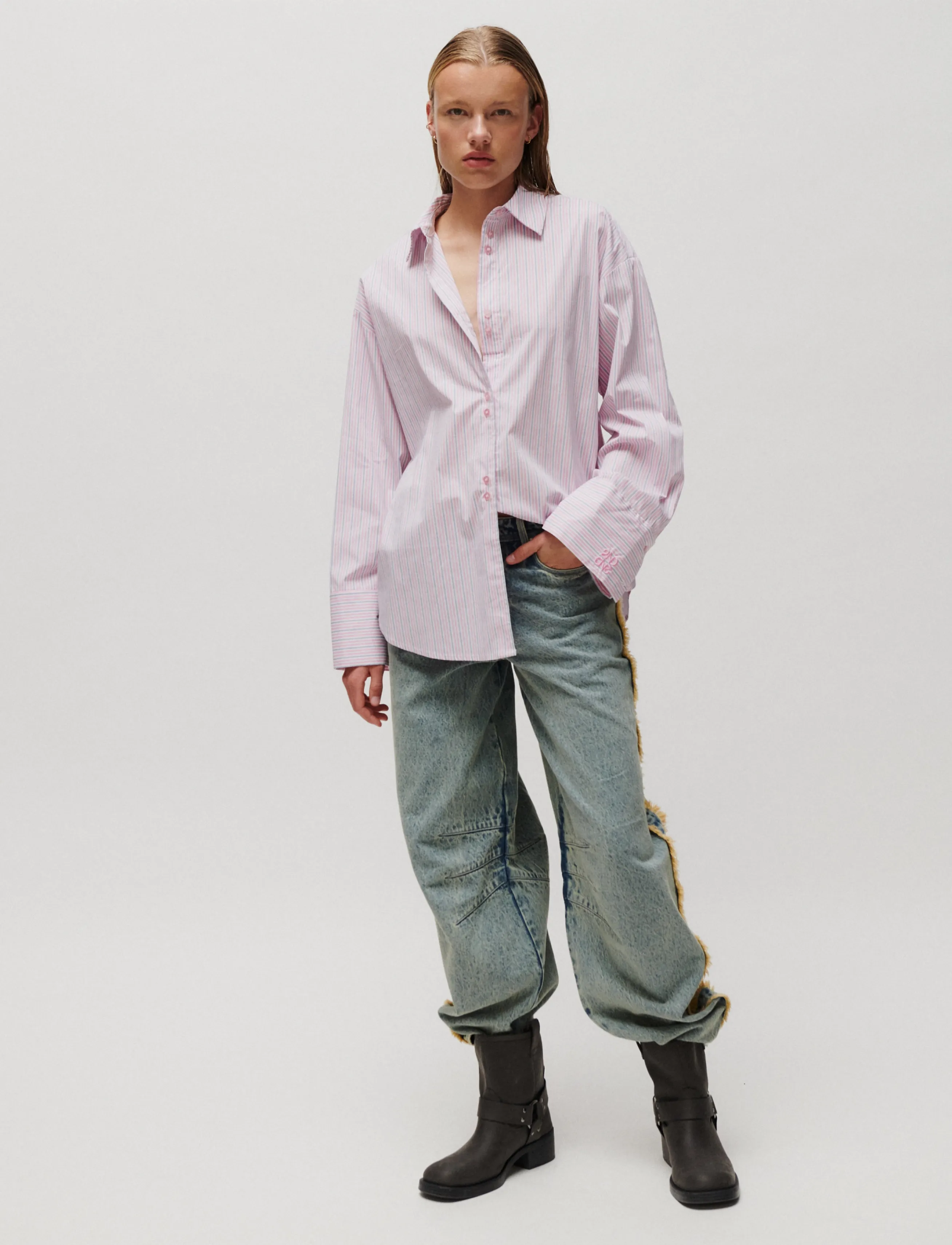 2NDDAY - 2ND Rue - Fall Shirting - langärmlige hemden - pink stripe - 4