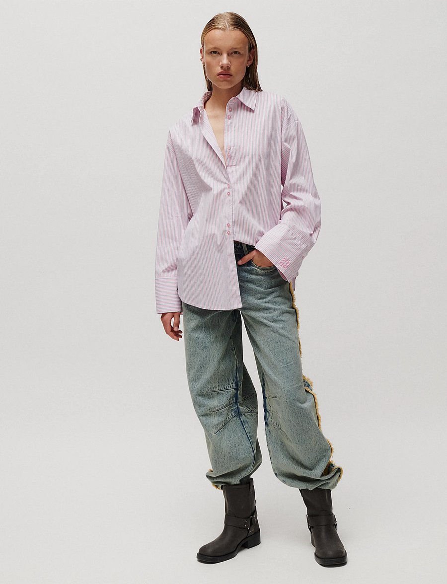 2NDDAY - 2ND Rue - Fall Shirting - langärmlige hemden - pink stripe - 4