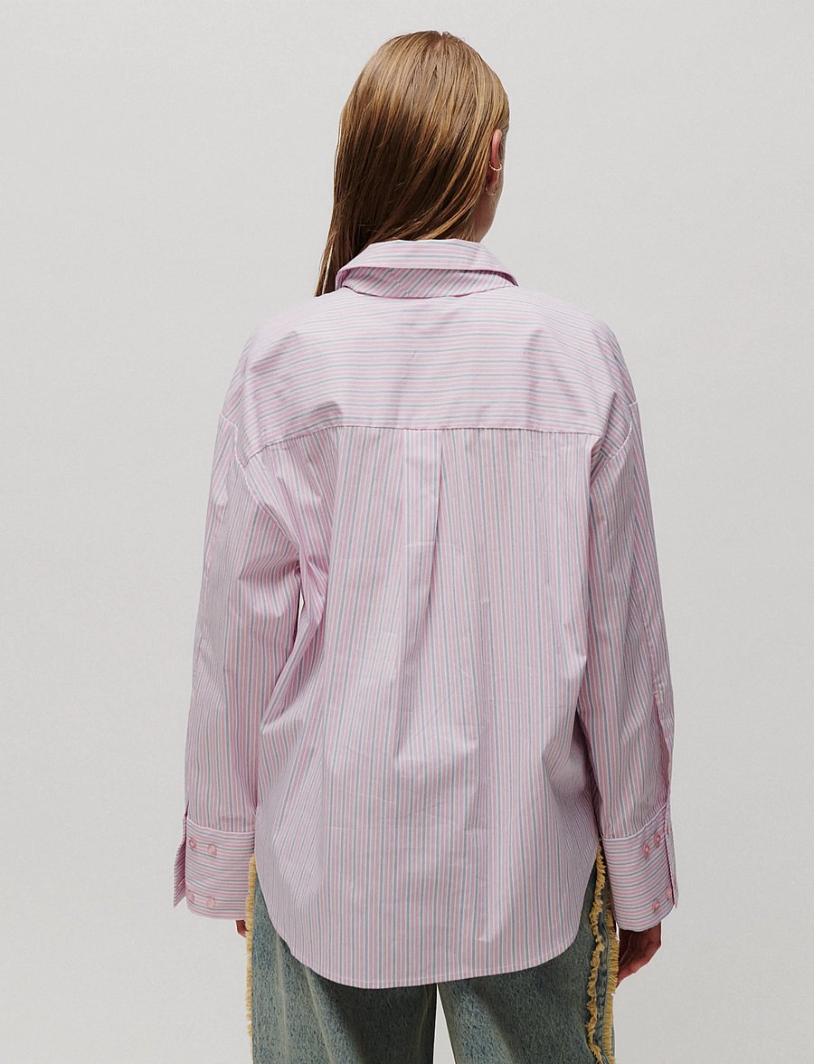 2NDDAY - 2ND Rue - Fall Shirting - langärmlige hemden - pink stripe - 5