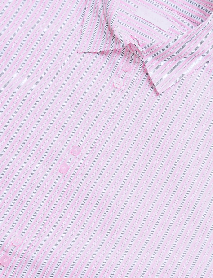 2NDDAY - 2ND Rue - Fall Shirting - langärmlige hemden - pink stripe - 2