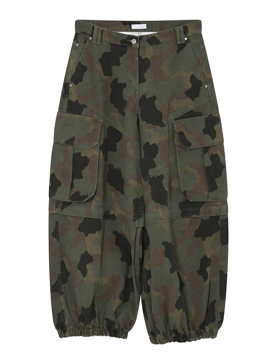 2NDDAY - 2ND Erlene - Twill Denim - cargo-hosen - flur leaf clover print - 1