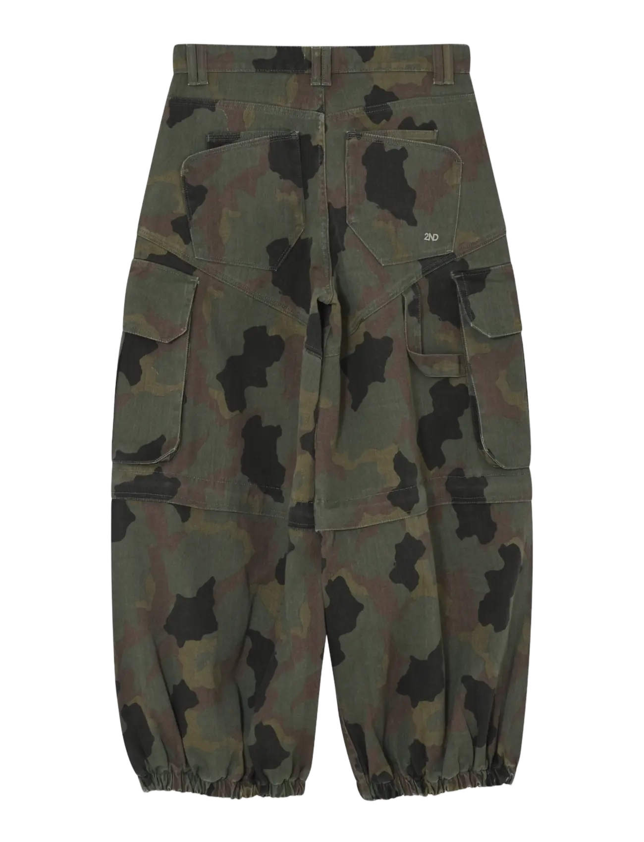 2NDDAY - 2ND Erlene - Twill Denim - cargo-hosen - flur leaf clover print - 2