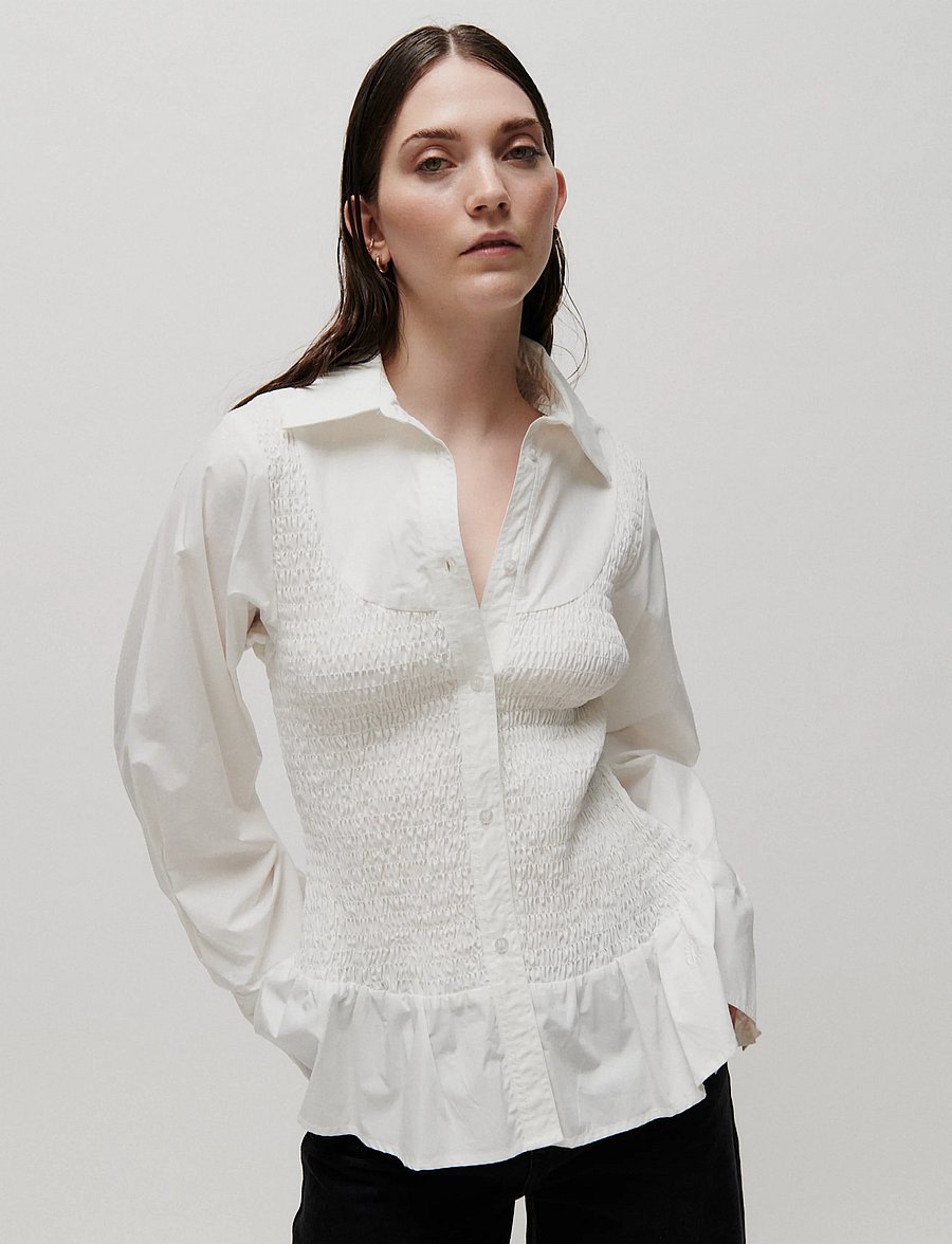 2NDDAY - 2NDJoda - Crispy Poplin - langærmede skjorter - brilliant white - 5
