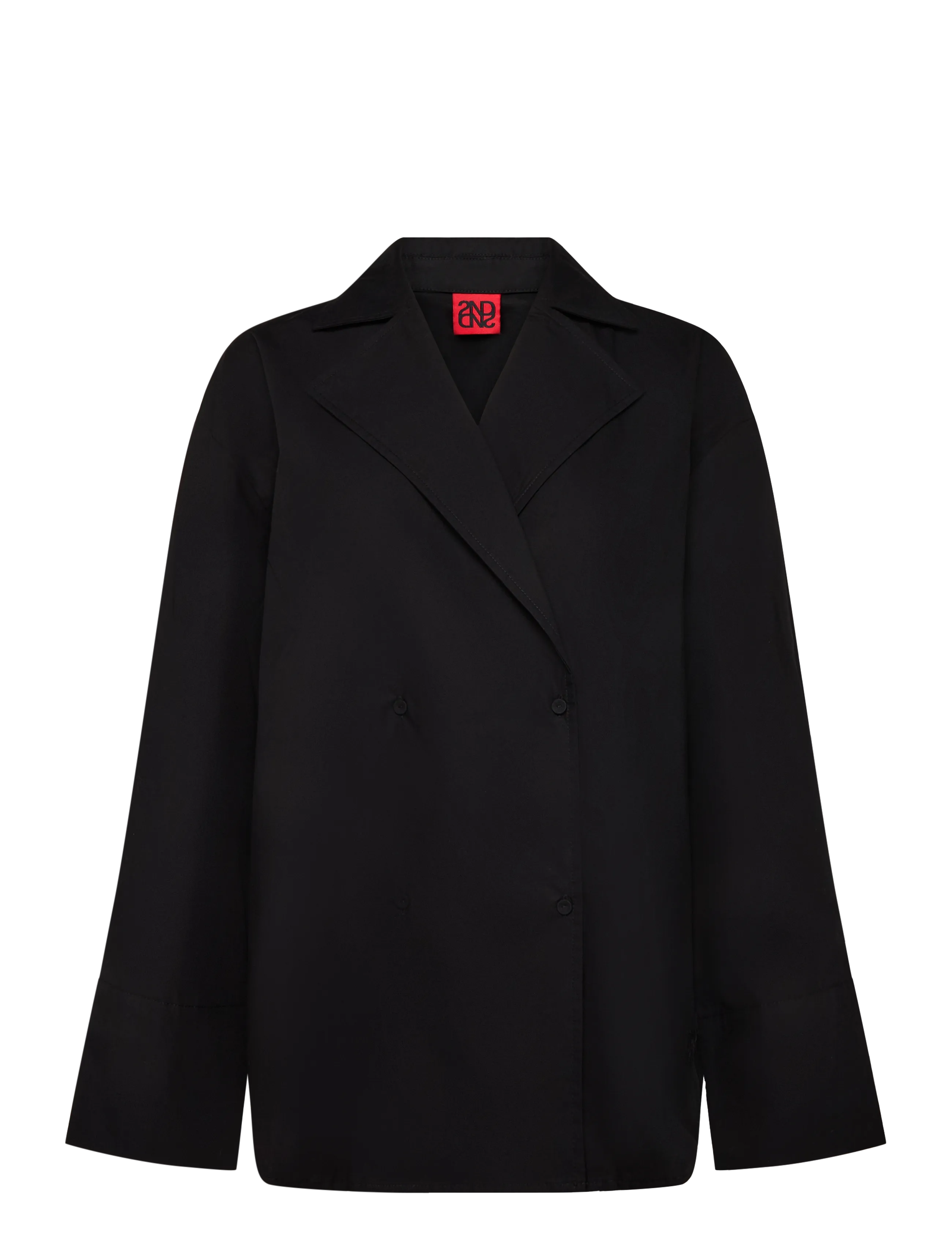 2NDDAY - 2NDFern - Crispy Poplin - pikkade varrukatega särgid - black - 1