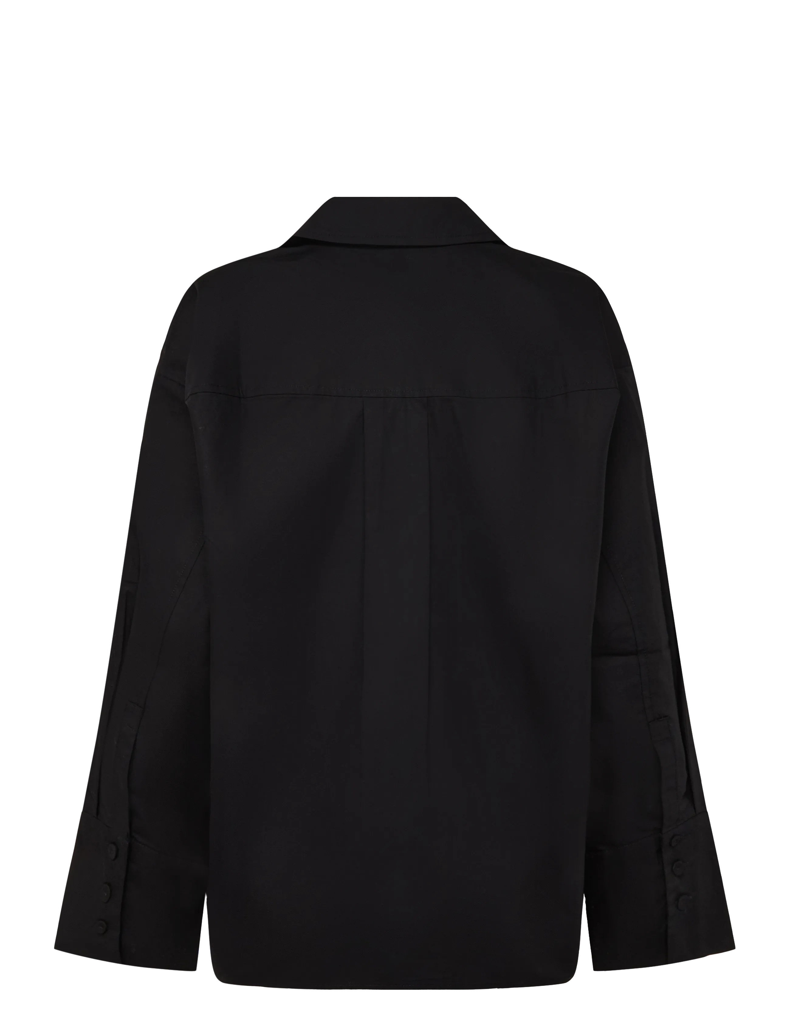 2NDDAY - 2NDFern - Crispy Poplin - pikkade varrukatega särgid - black - 2