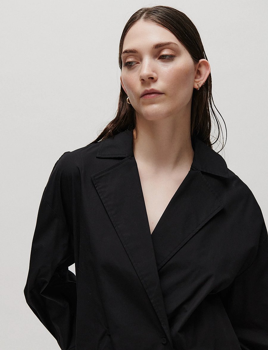 2NDDAY - 2NDFern - Crispy Poplin - pikkade varrukatega särgid - black - 3