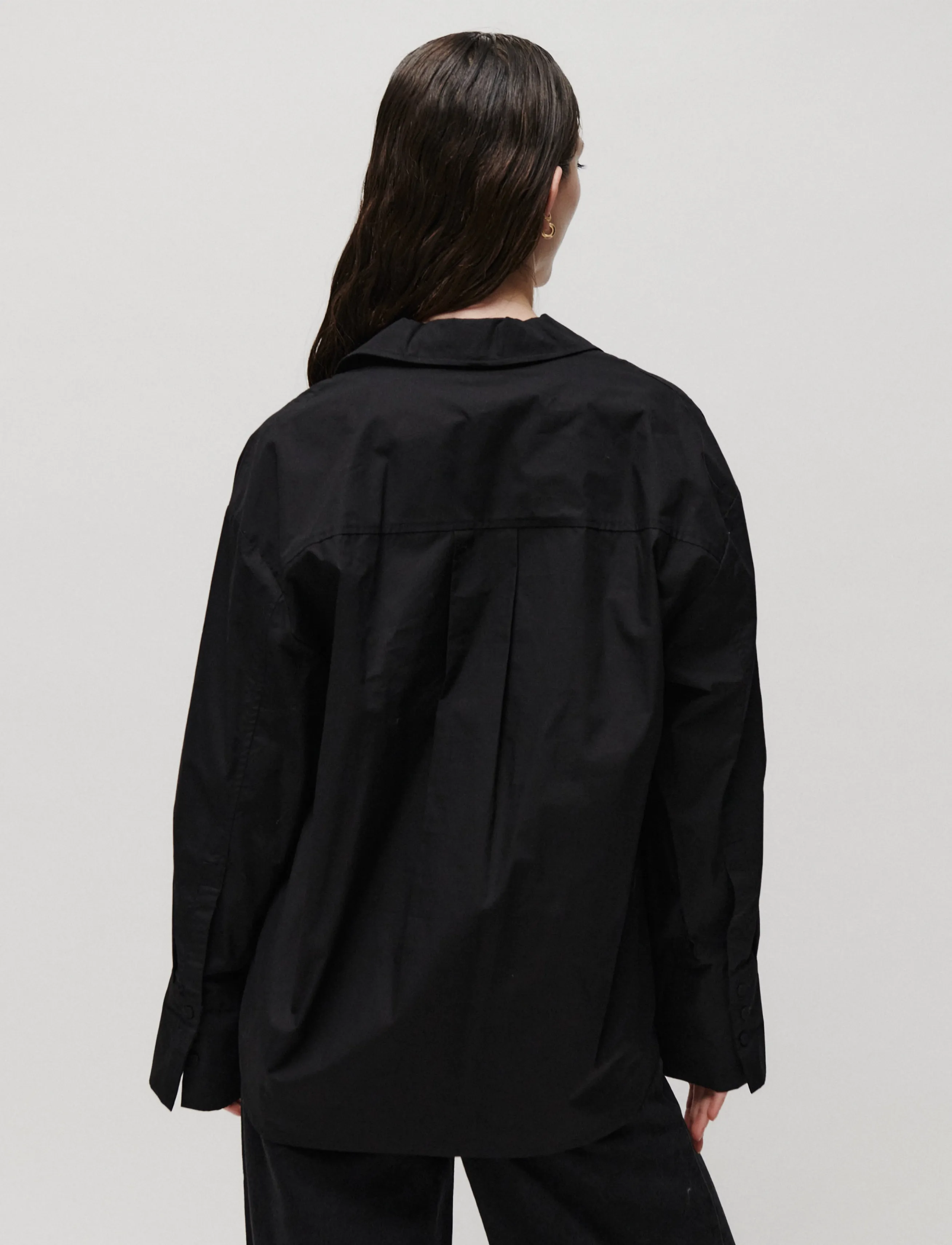 2NDDAY - 2NDFern - Crispy Poplin - pikkade varrukatega särgid - black - 5