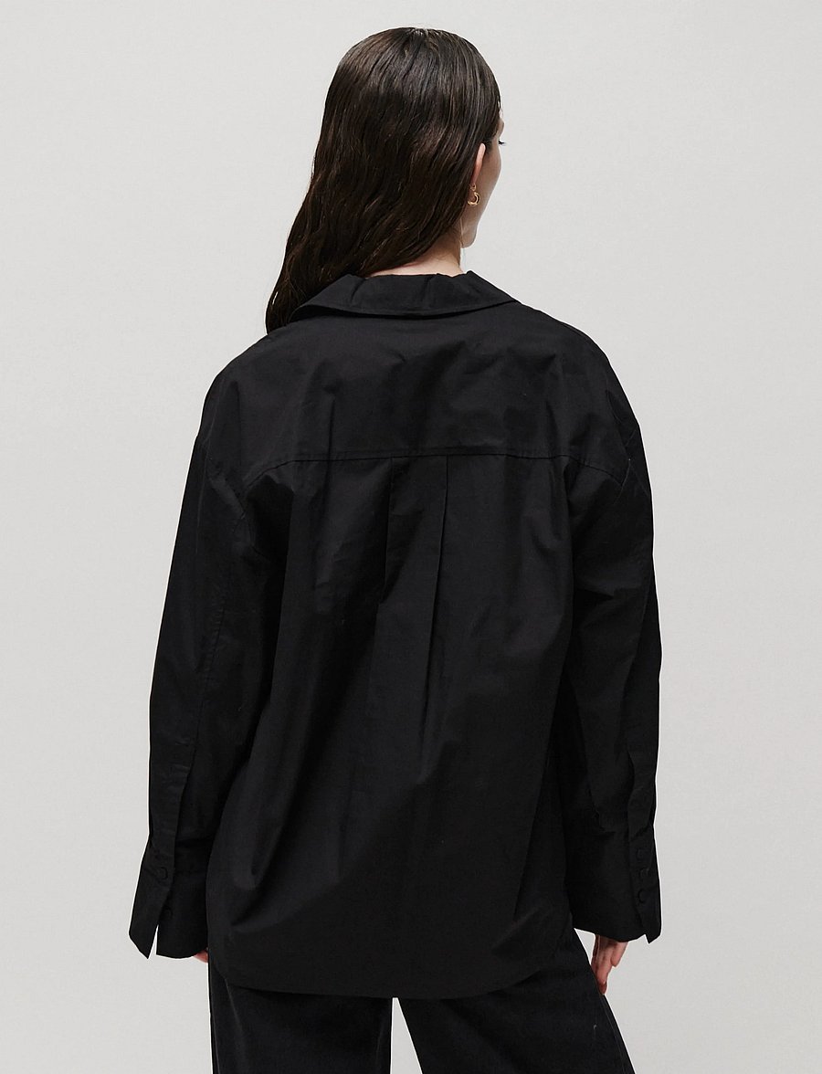 2NDDAY - 2NDFern - Crispy Poplin - pikkade varrukatega särgid - black - 5