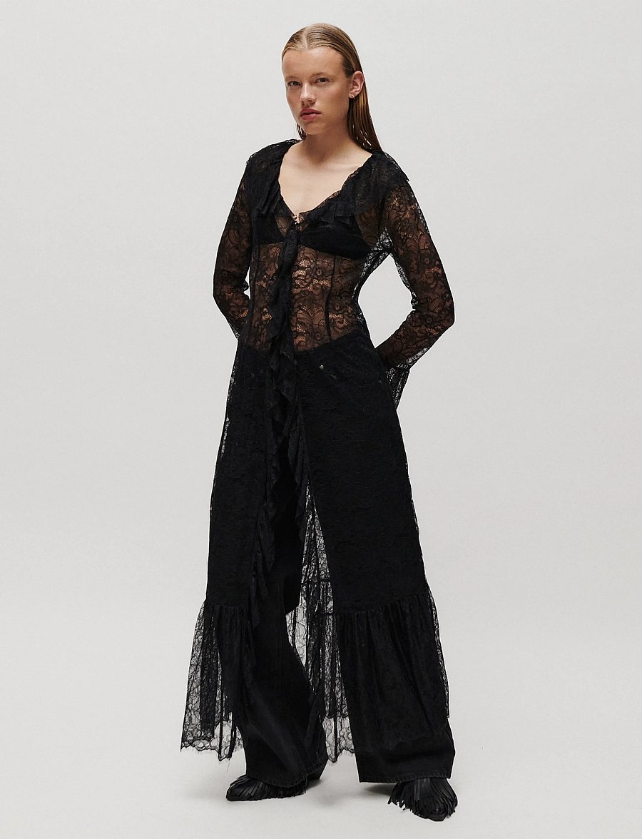 2NDDAY - 2NDWilletta - Refined Lace - spitzenkleider - black - 0