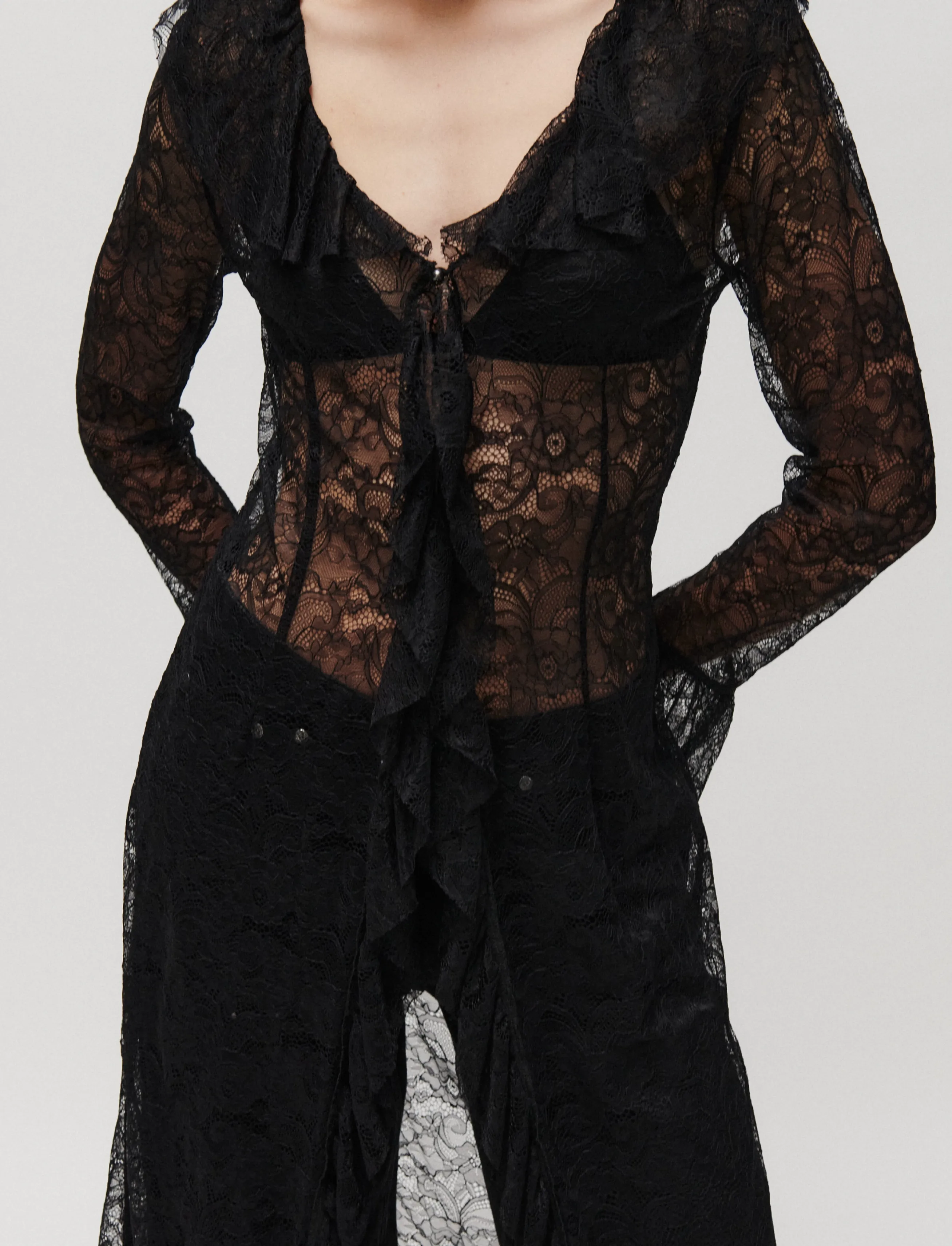 2NDDAY - 2NDWilletta - Refined Lace - spitzenkleider - black - 3