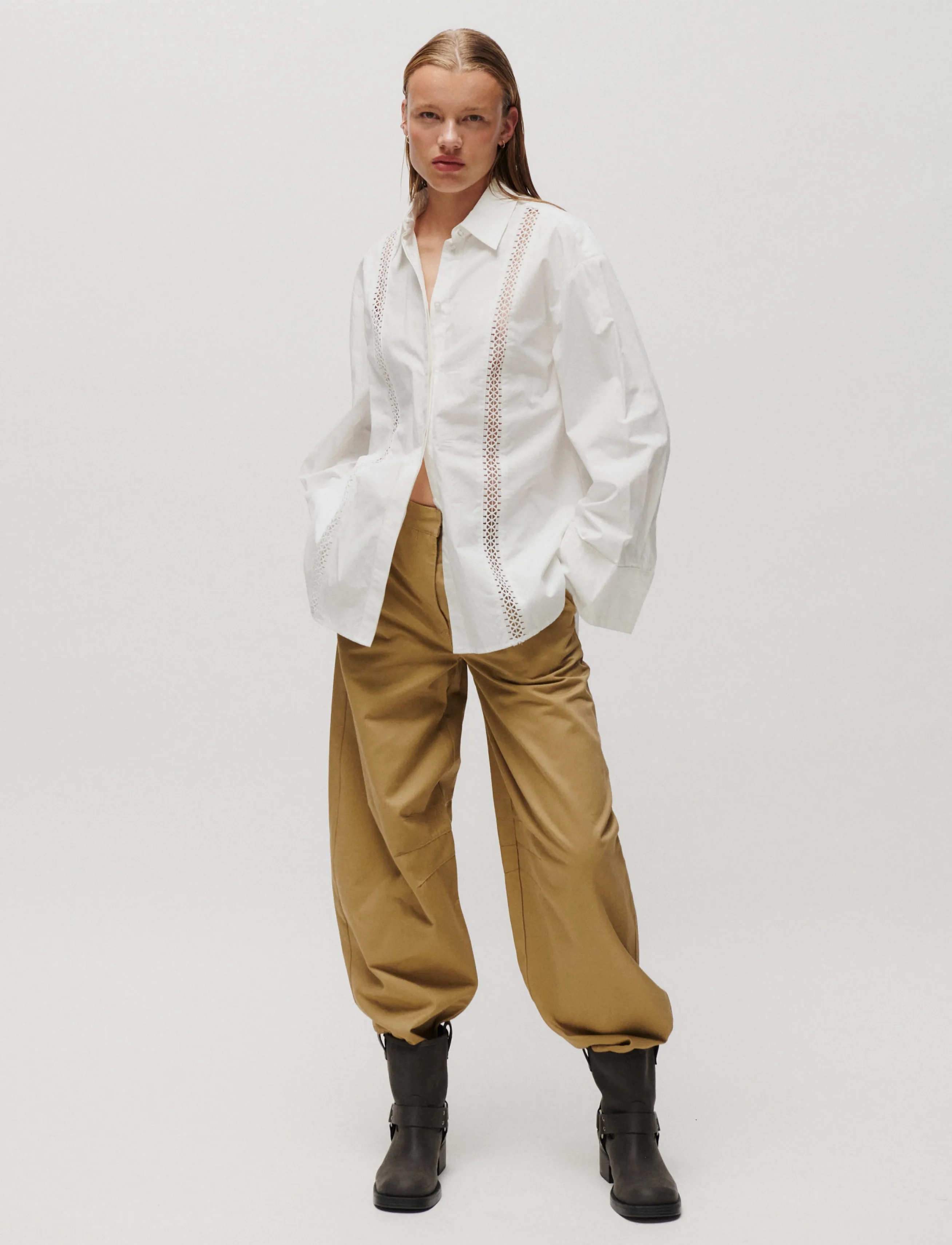 2NDDAY 2NDRordas - Crispy Poplin - Pluusid ja särgid - BRILLIANT WHITE / white