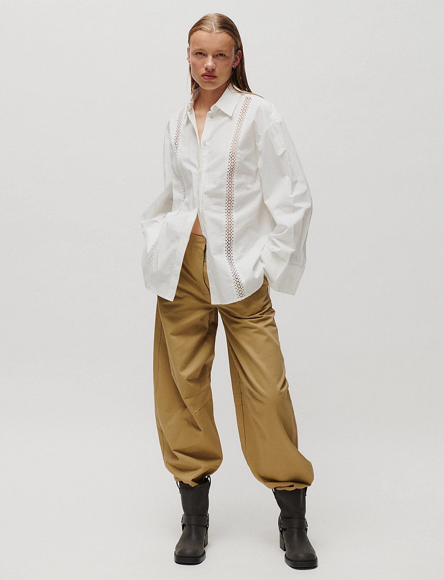 2NDDAY - 2NDRordas - Crispy Poplin - pikkade varrukatega särgid - brilliant white - 0