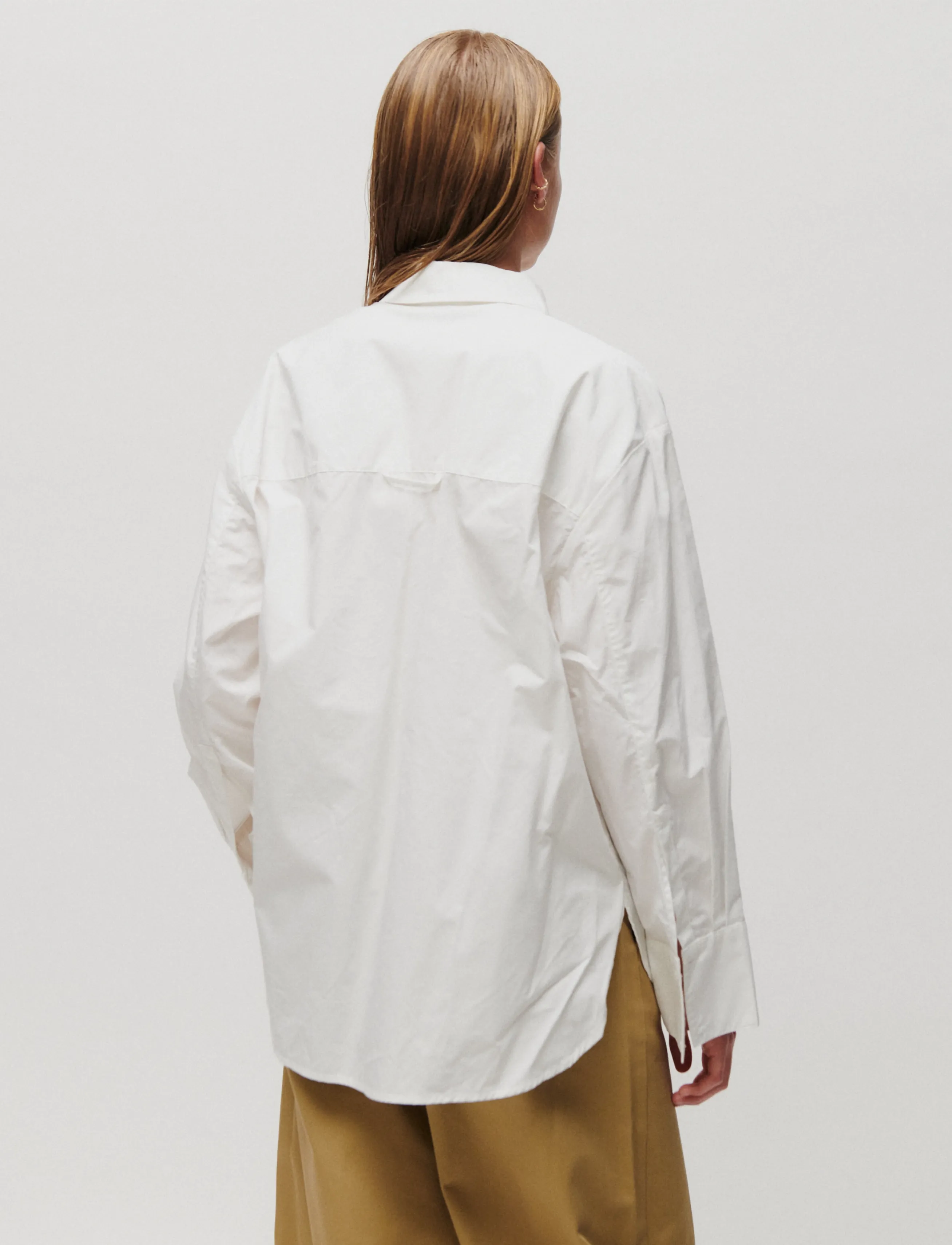 2NDDAY - 2NDRordas - Crispy Poplin - pikkade varrukatega särgid - brilliant white - 3