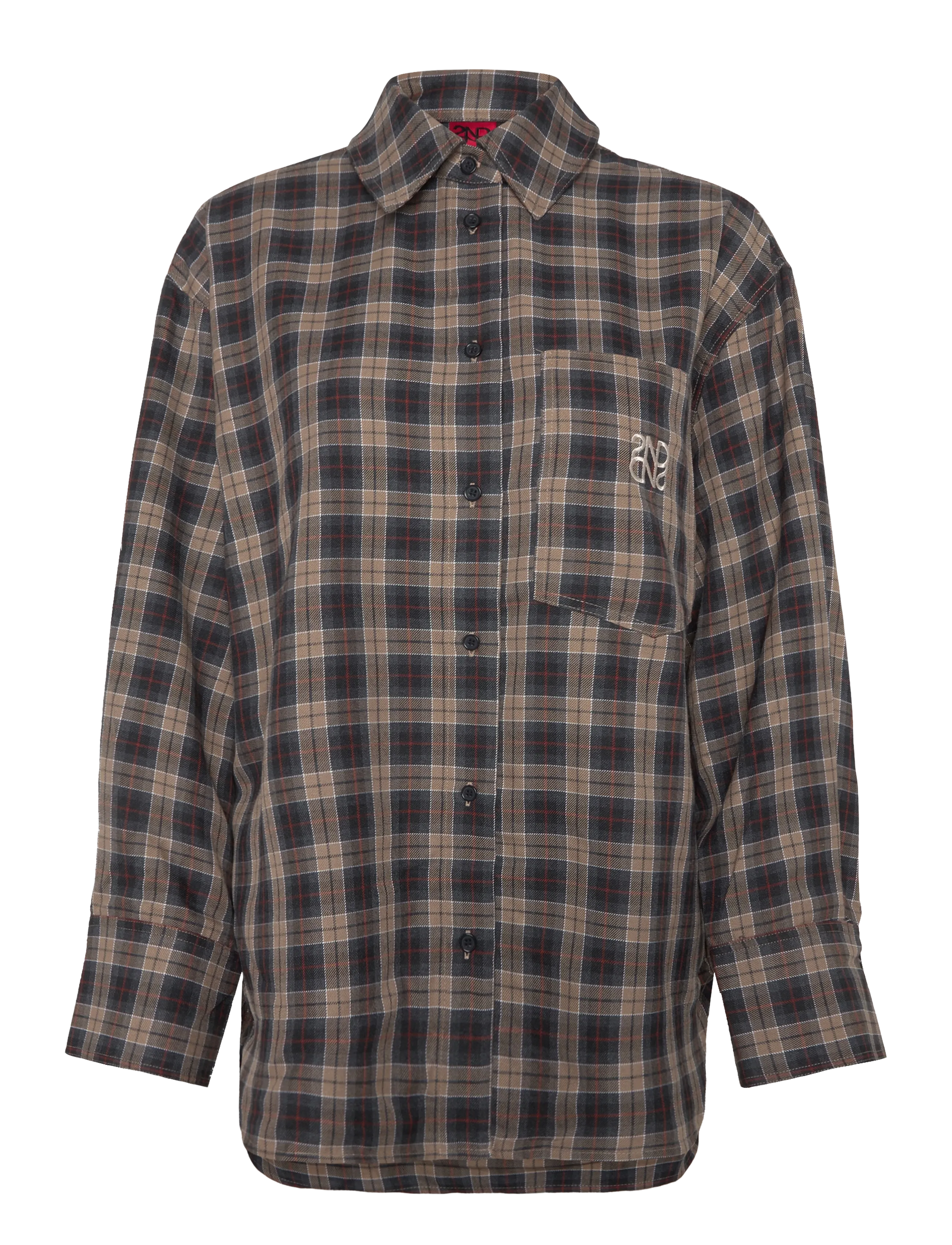 2NDDAY - 2NDManny - Classic Flannel - pikkade varrukatega särgid - rocky road - 1
