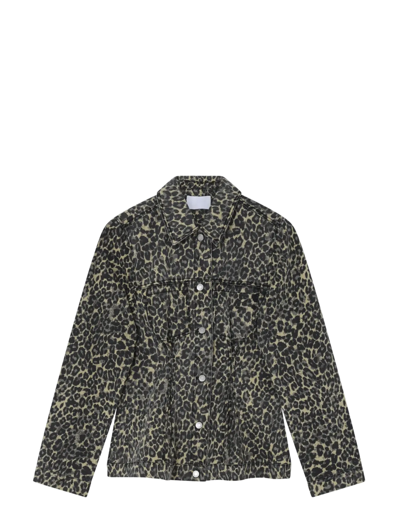 2NDDAY 2Ndtillan Print Denim, Damen, Leopard Print Jeansjacke, Beige, Gr.40
