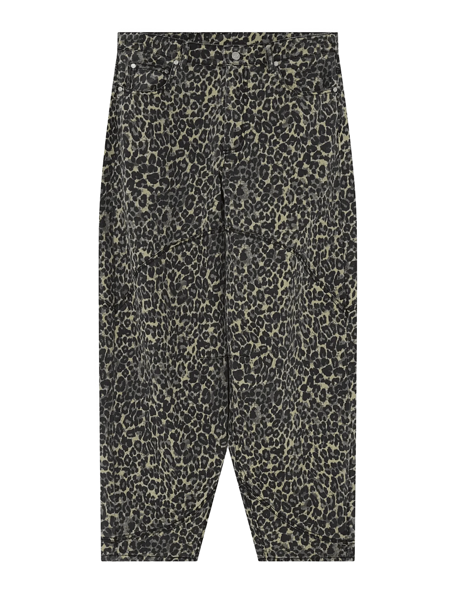2NDDAY - 2NDBoe - Print Denim - barrel jeans - leo aop - 1