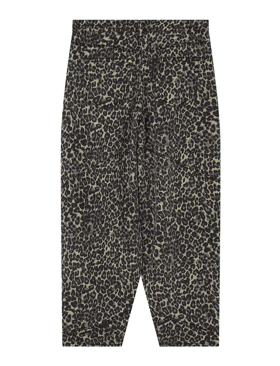 2NDDAY - 2NDBoe - Print Denim - barrel jeans - leo aop - 2