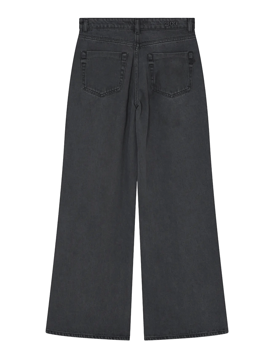 2NDDAY - 2NDRoden - Grunge Denim - brede jeans - mid grey denim - 2
