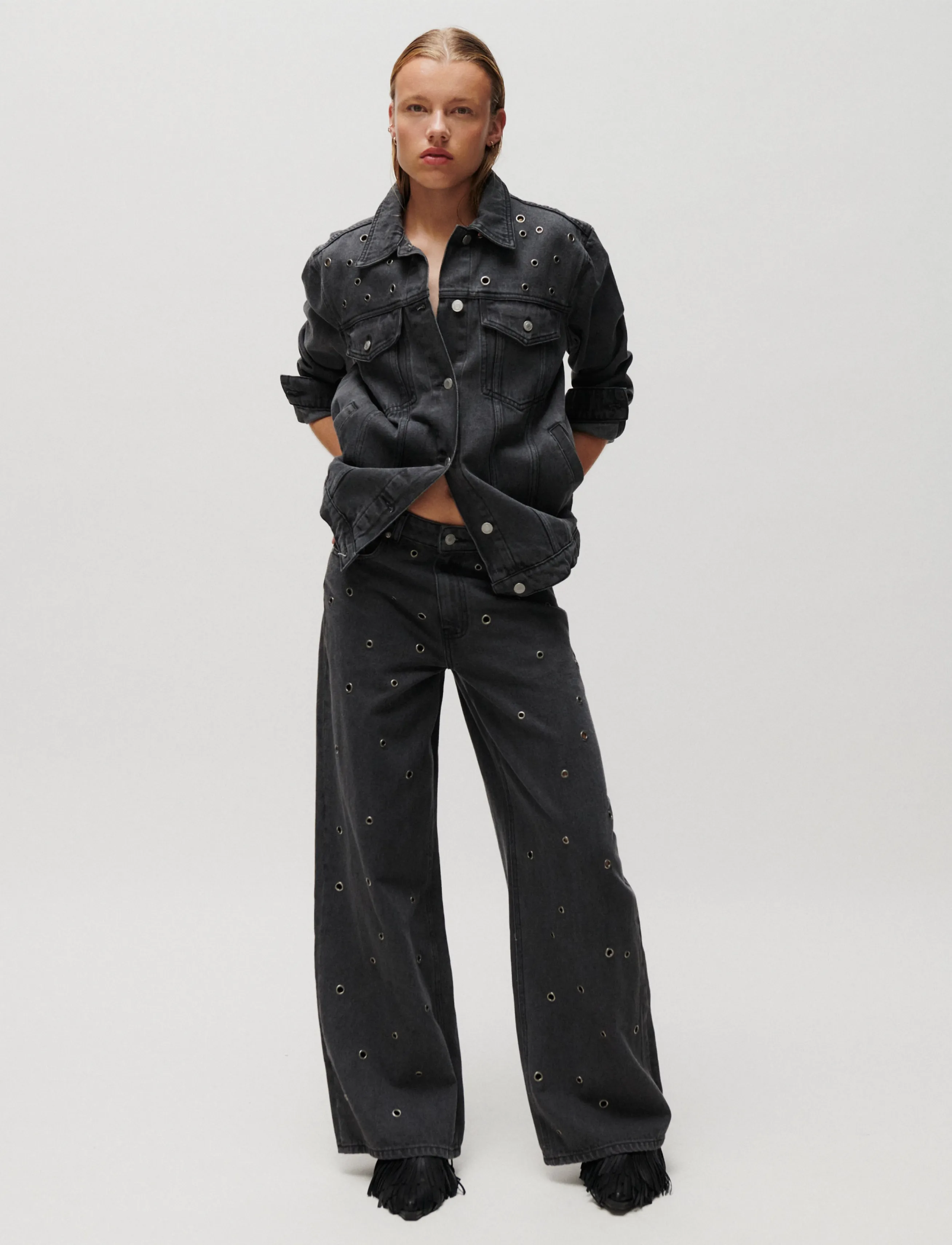 2NDDAY 2NDRoden - Grunge Denim - Tøj - MID GREY DENIM / grey