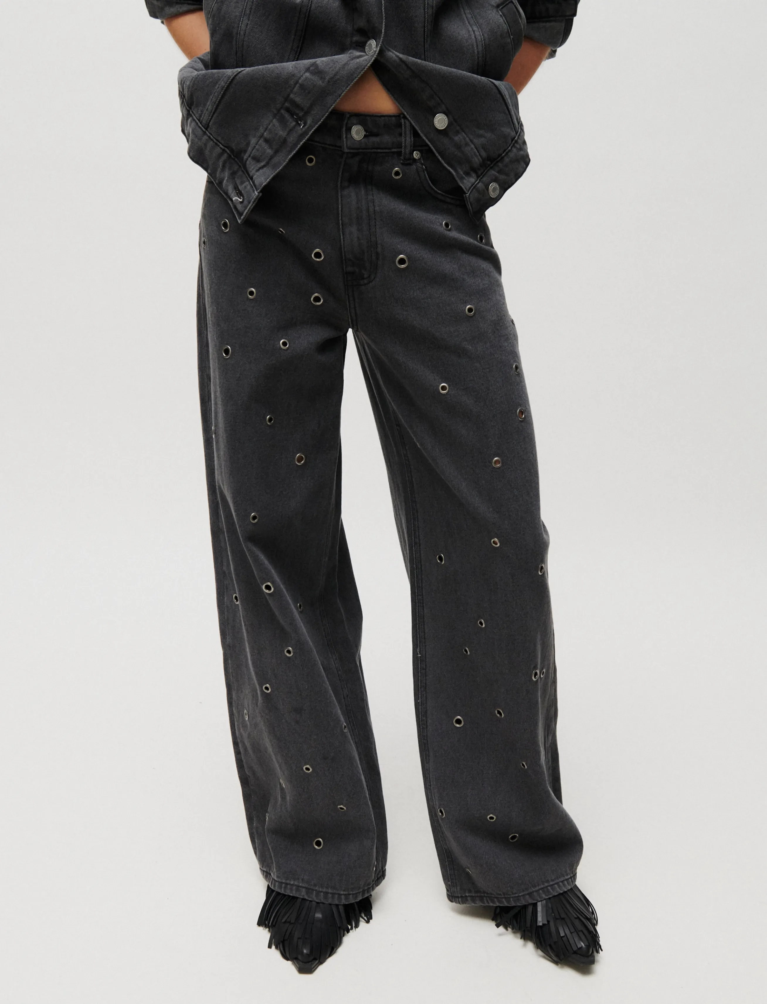 2NDDAY - 2NDRoden - Grunge Denim - brede jeans - mid grey denim - 5