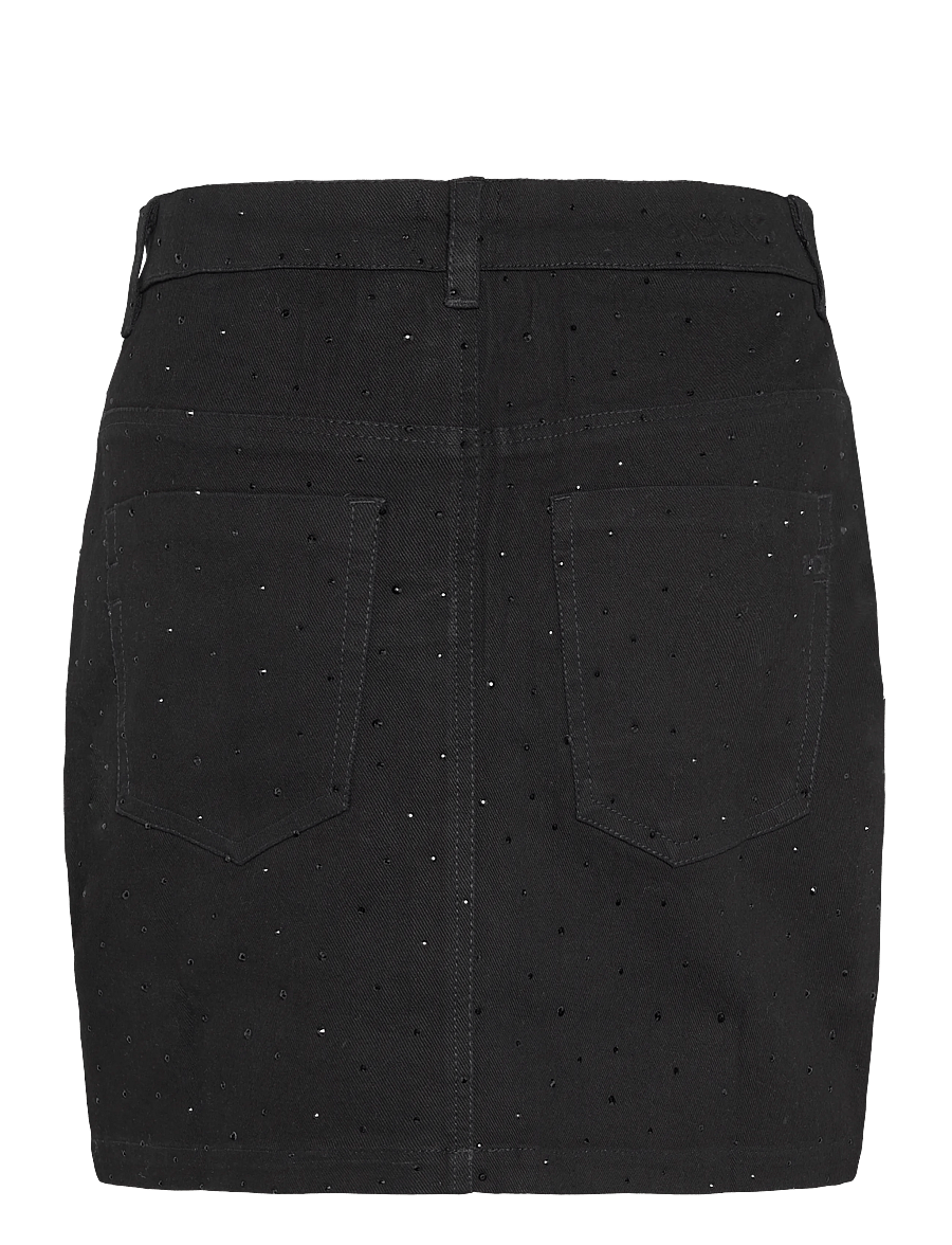 2NDDAY - 2NDLollie - Crystal Denim - denimnederdele - black denim - 2