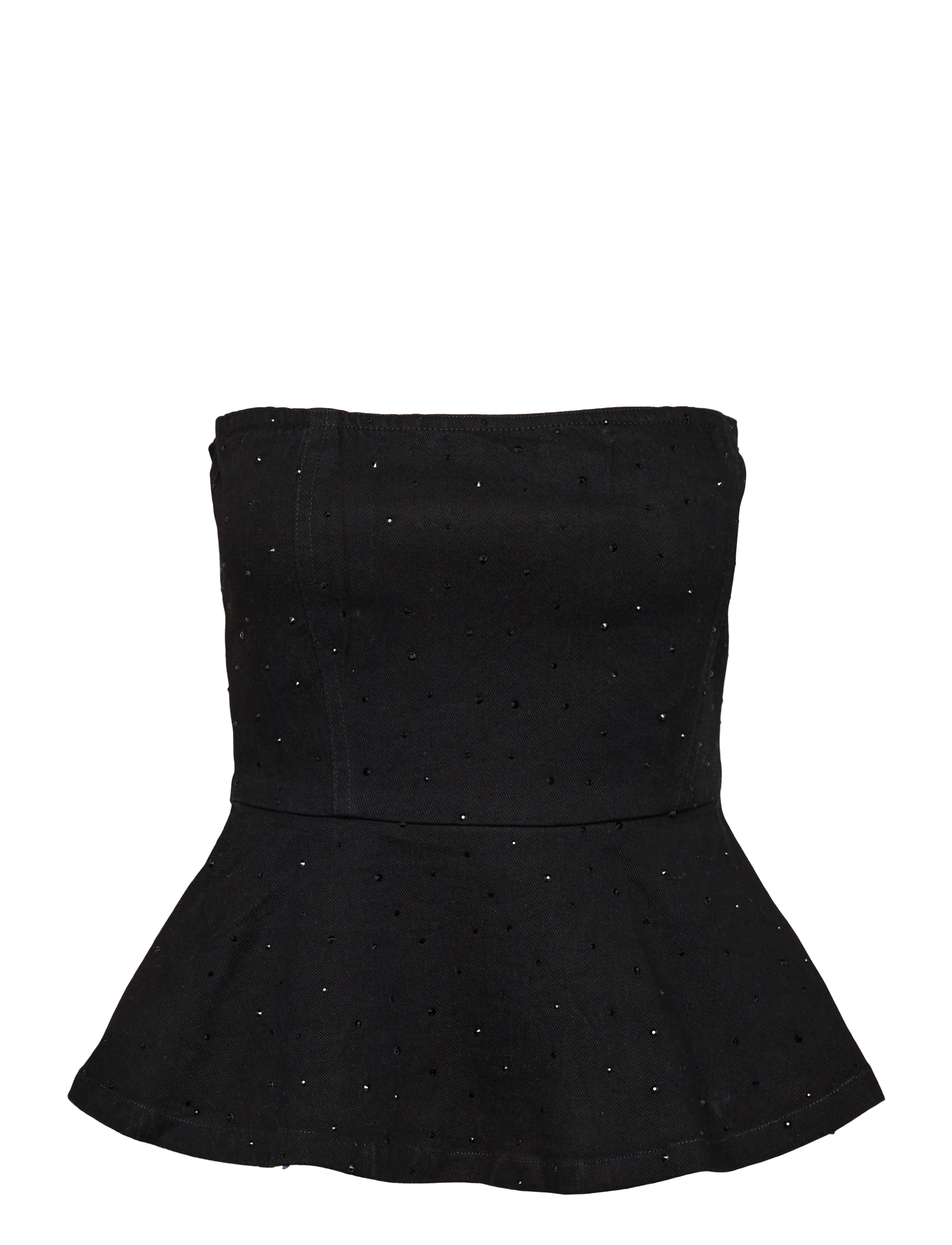 2NDDAY 2NDSaphie - Crystal Denim - T-särgid ja topid - BLACK DENIM / black