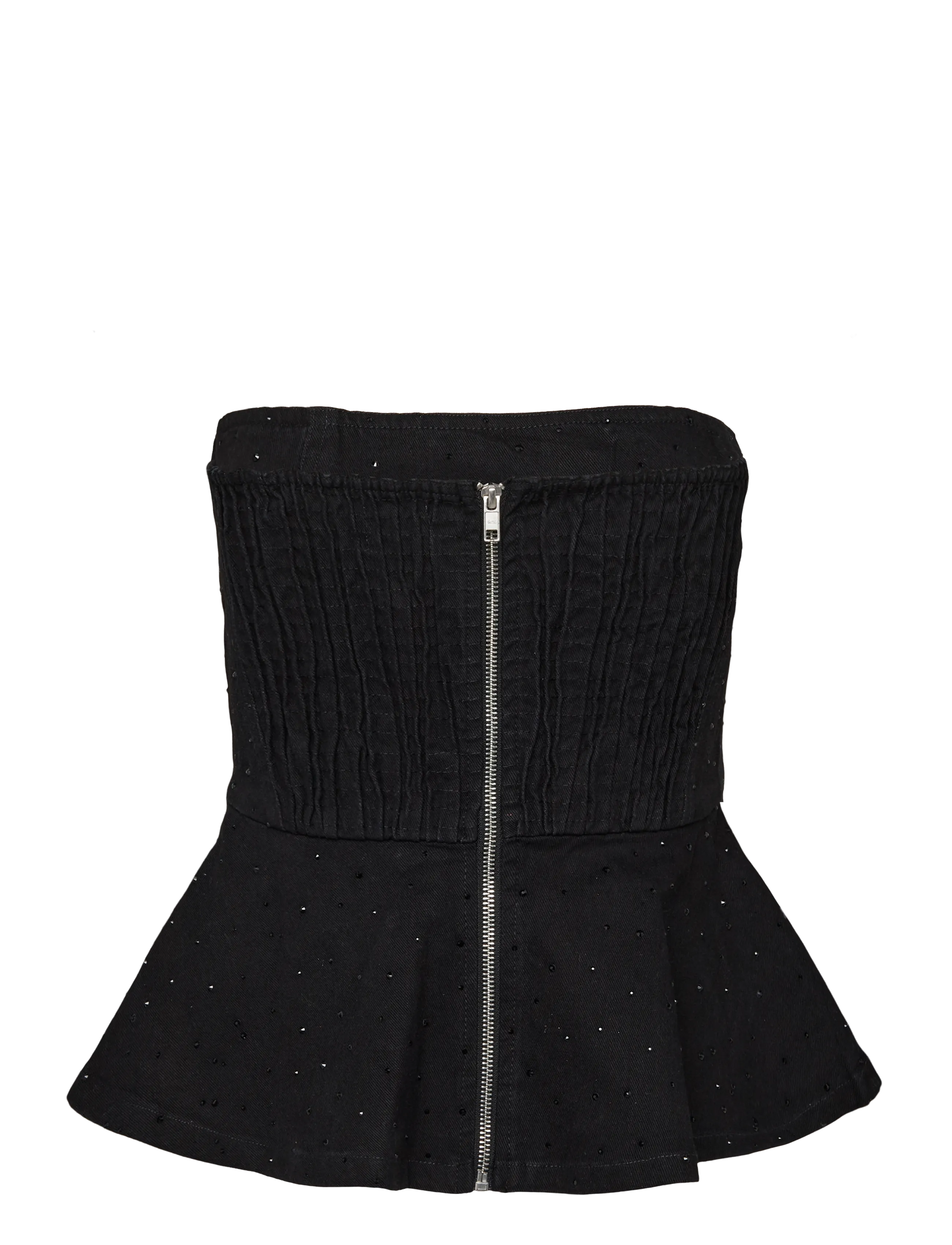 2NDDAY - 2NDSaphie - Crystal Denim - lühikesed topid - black denim - 2
