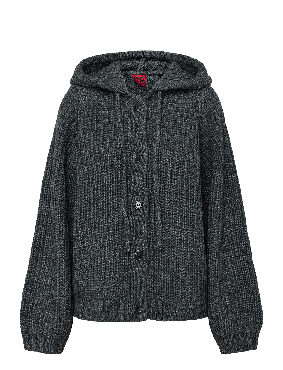 2NDDAY - 2NDElman - Fluffy Mohair - koftor - medium grey melange - 1