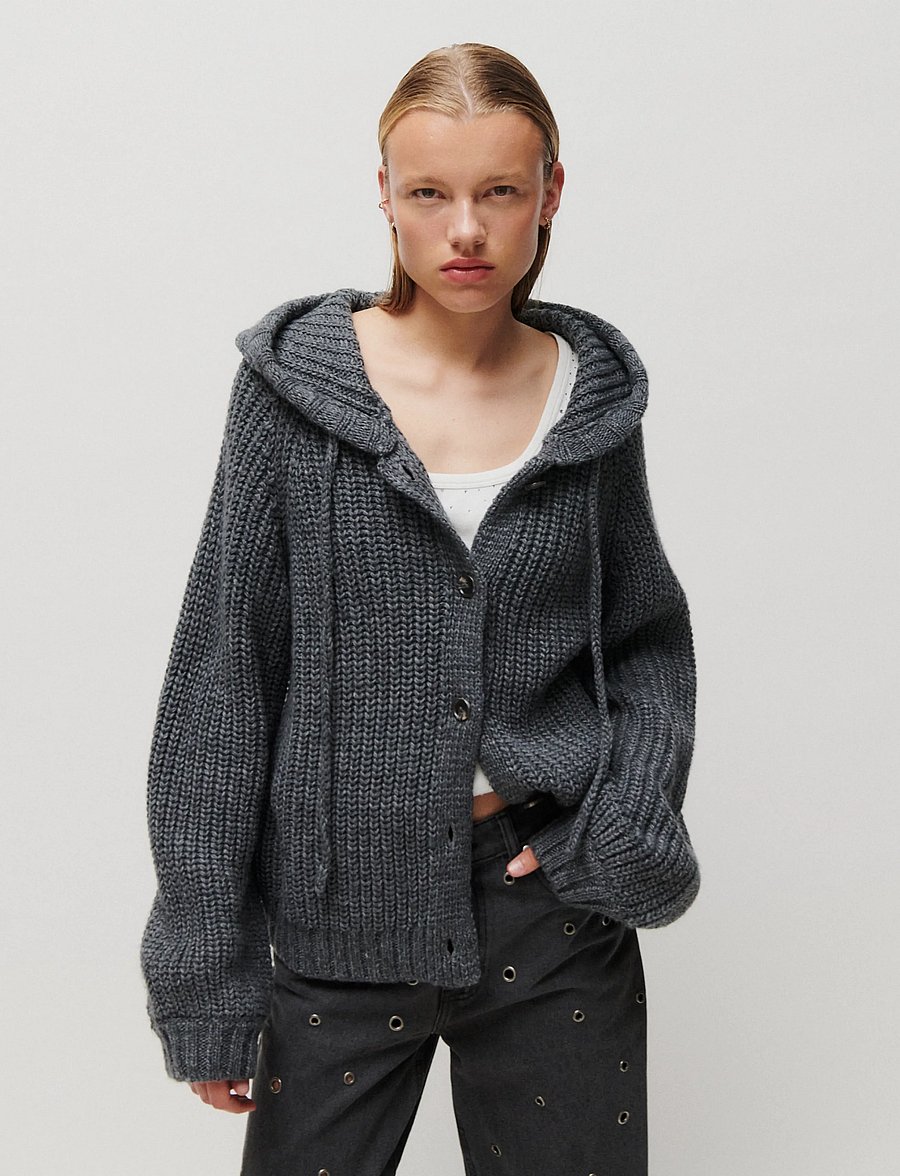 2NDDAY - 2NDElman - Fluffy Mohair - koftor - medium grey melange - 0